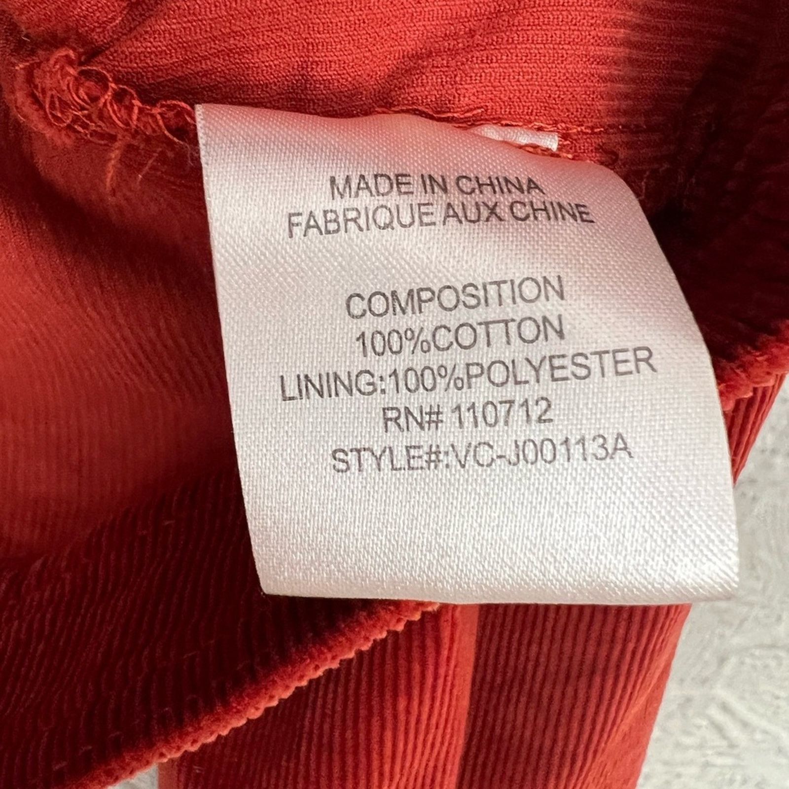 Other Vigoss Corduroy Jacket Womens Burnt Orange Cropped NICE Size S / US 4 / IT 40 - 6 Thumbnail