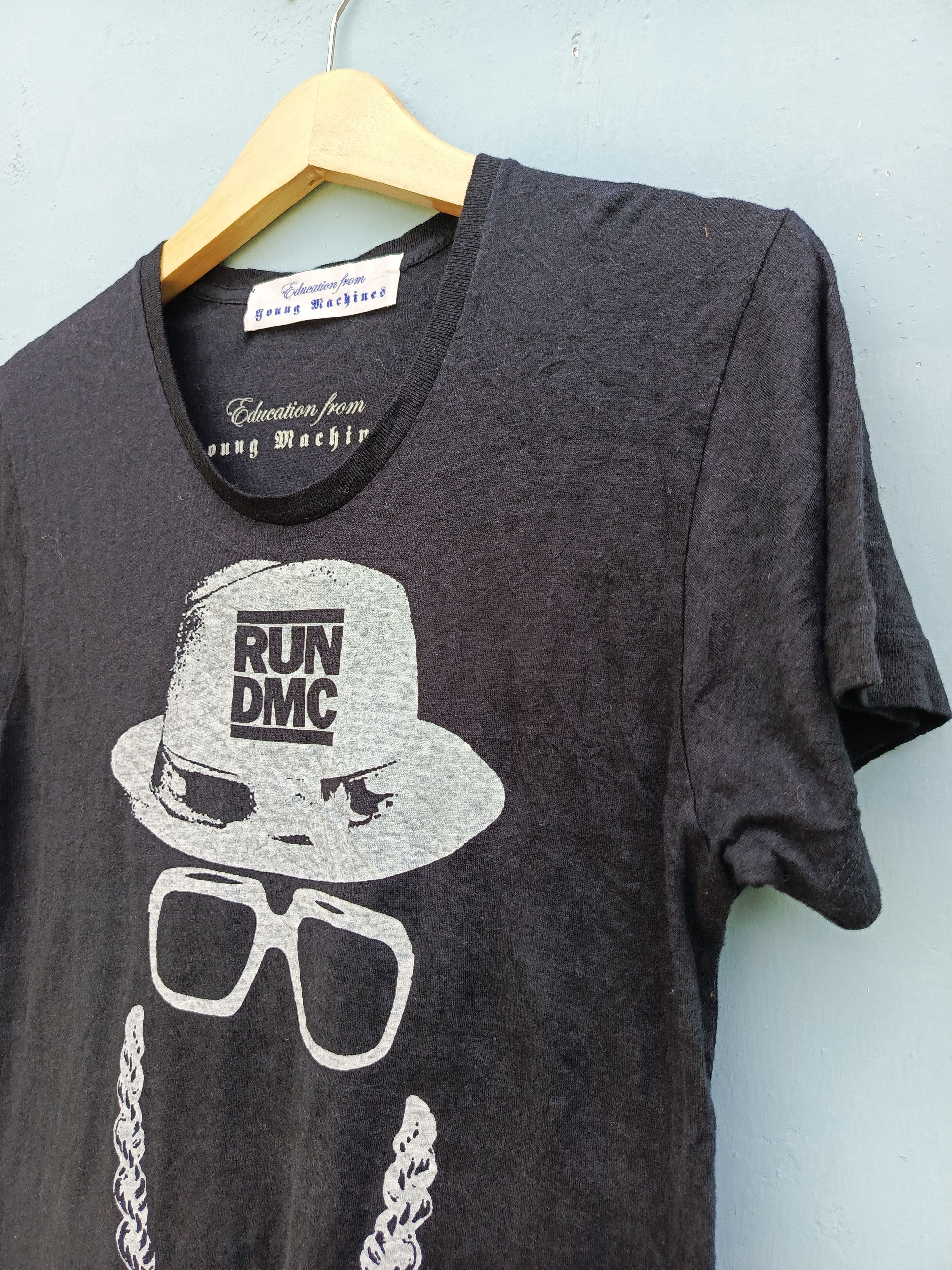 Japanese Brand RUN DMC education from young machines tshirt Size XS / US 0-2 / IT 36-38 - 5 Thumbnail
