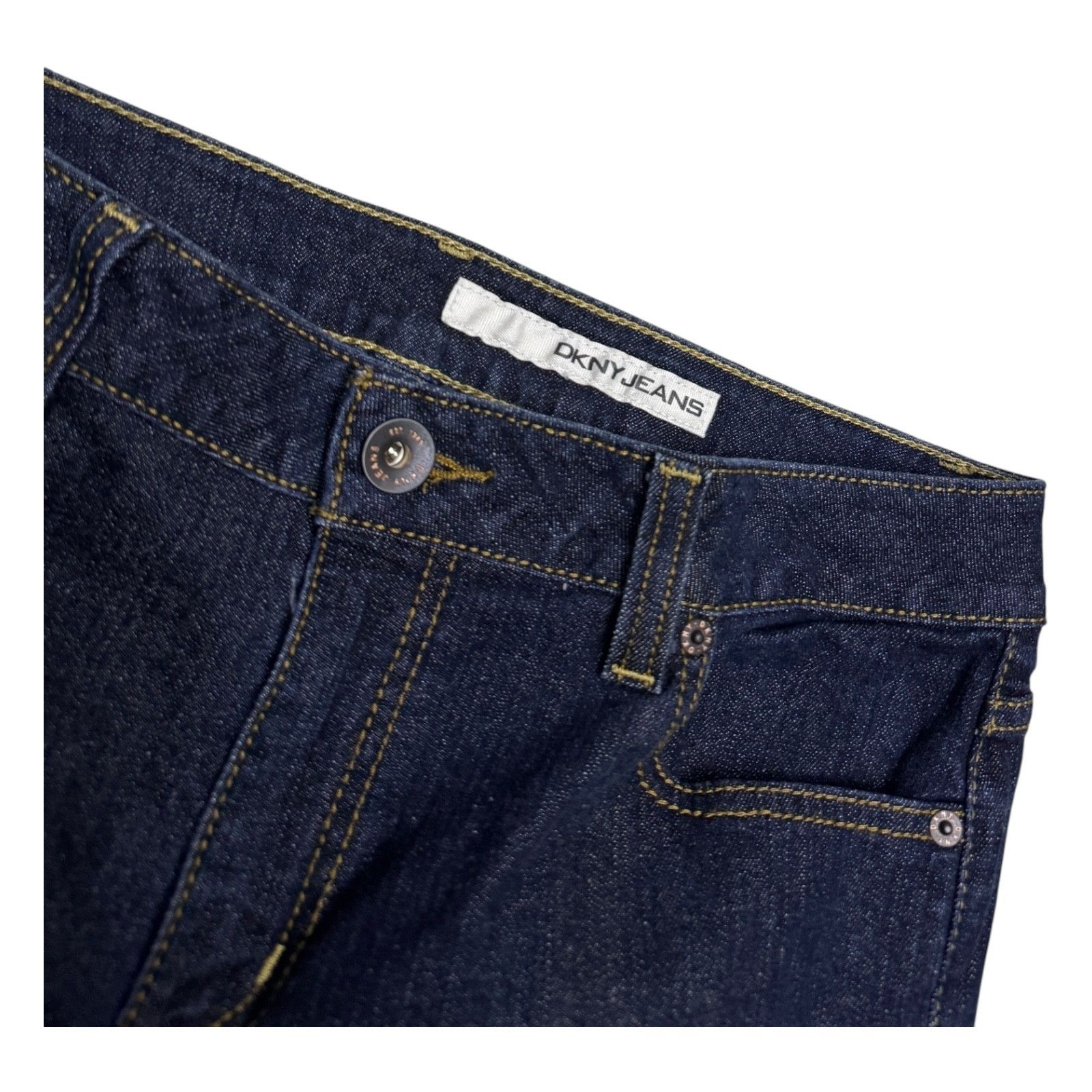 DKNY DKNY JEANS Vintage Y2K PLEATED Bootcut Denim Jeans 34x34 Size 34" / US 12 / IT 48 - 3 Thumbnail