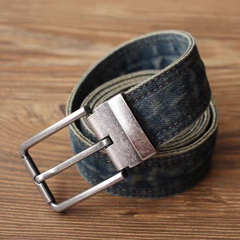 Japanese Brand × Vintage 47 Inch Vintage Workwear Denim Belt Size ONE SIZE - 1 Thumbnail
