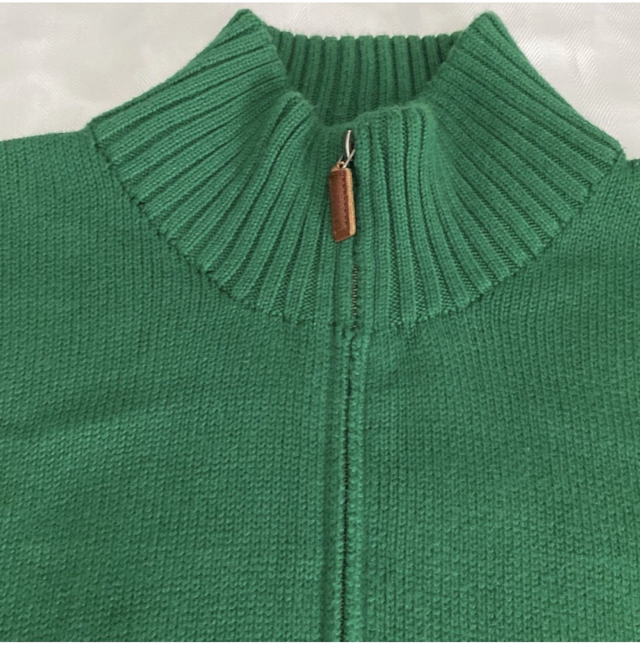 Polo Ralph Lauren green Polo Ralph Lauren cotton sweater with an orange logo Size US XL / EU 56 / 4 - 2 Thumbnail