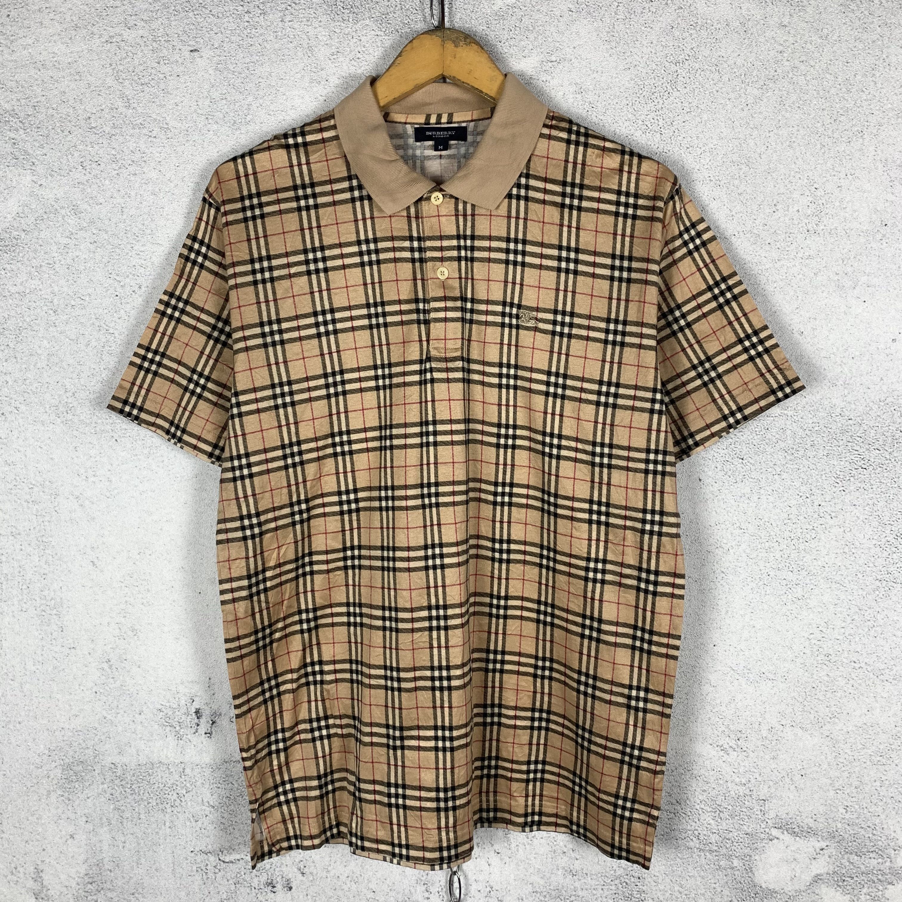 Vintage Burberry Nova Check Polo Shirt