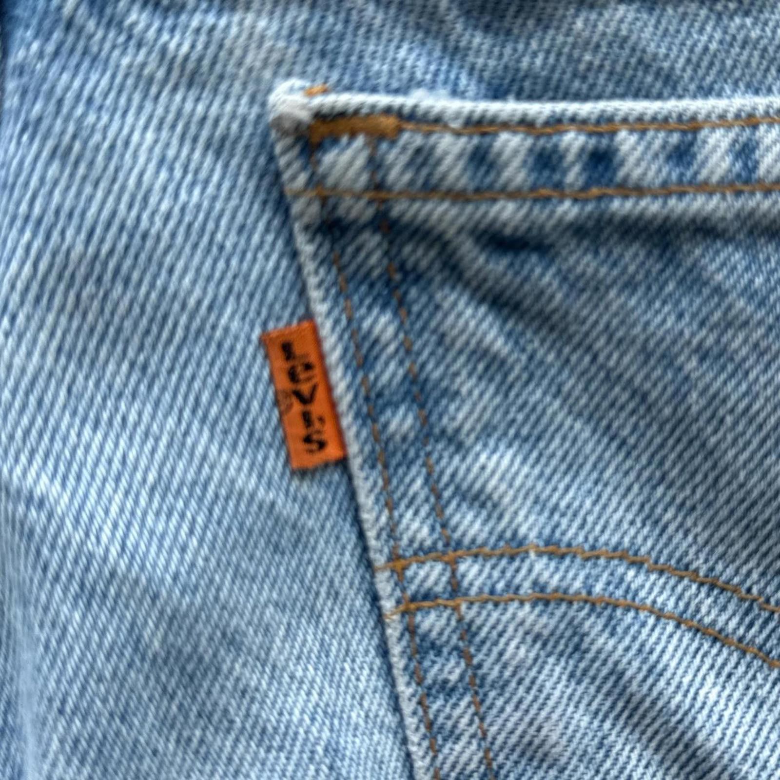 Levi's Levi's 550 Light Washed Denim Orange Tabs 90's Jeans Size US 36 / EU 52 - 5 Thumbnail