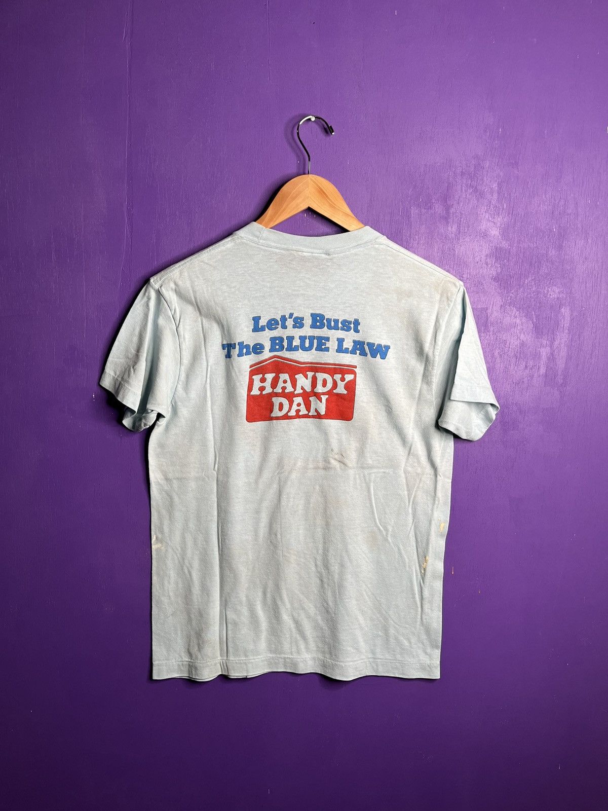 Vintage Vintage 70s let’s bust the blue law t-shirt Size US M / EU 48-50 / 2 - 2 Thumbnail