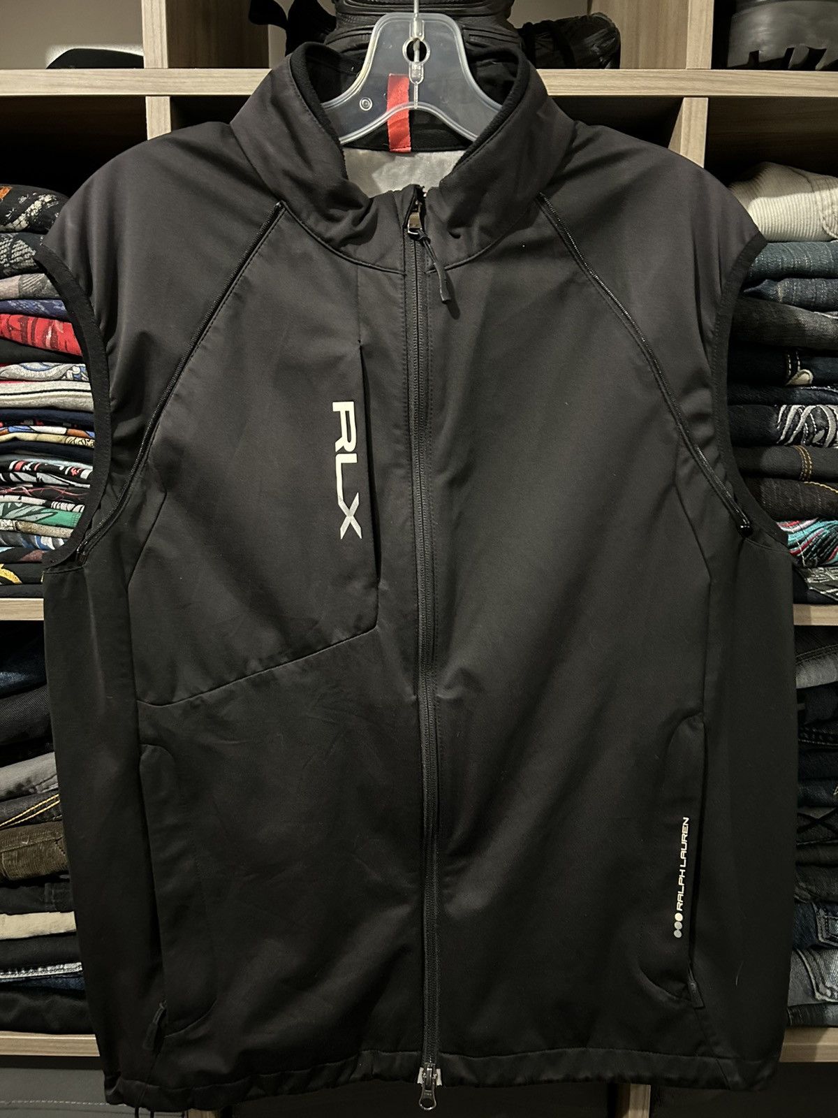 Polo Ralph Lauren × RLX Ralph Lauren Polo Ralph Lauren RLX Black Logo Vest Jacket Size US L / EU 52-54 / 3 - 1 Thumbnail