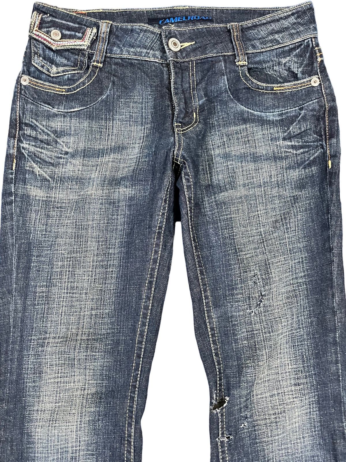 Japanese Brand Vintage Camel Road Flare Denim Size US 31 - 2 Thumbnail