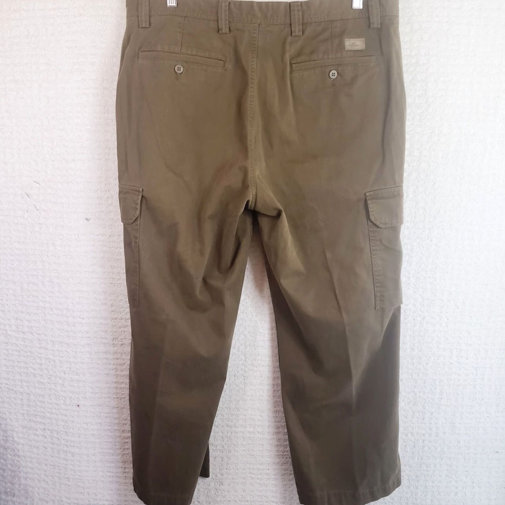 Dockers DOCKERS Men Cargo Pants Brown Flat Front 38x27 Relaxed Straight Pockets Workwear Casual Jeans/Chino Style Size US 38 / EU 54 - 5 Thumbnail