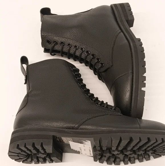 Jimmy Choo Jimmy Choo Halden Pebbled Leather Combat Boots - EU36/US6 Size US 6 / IT 36 - 5 Thumbnail