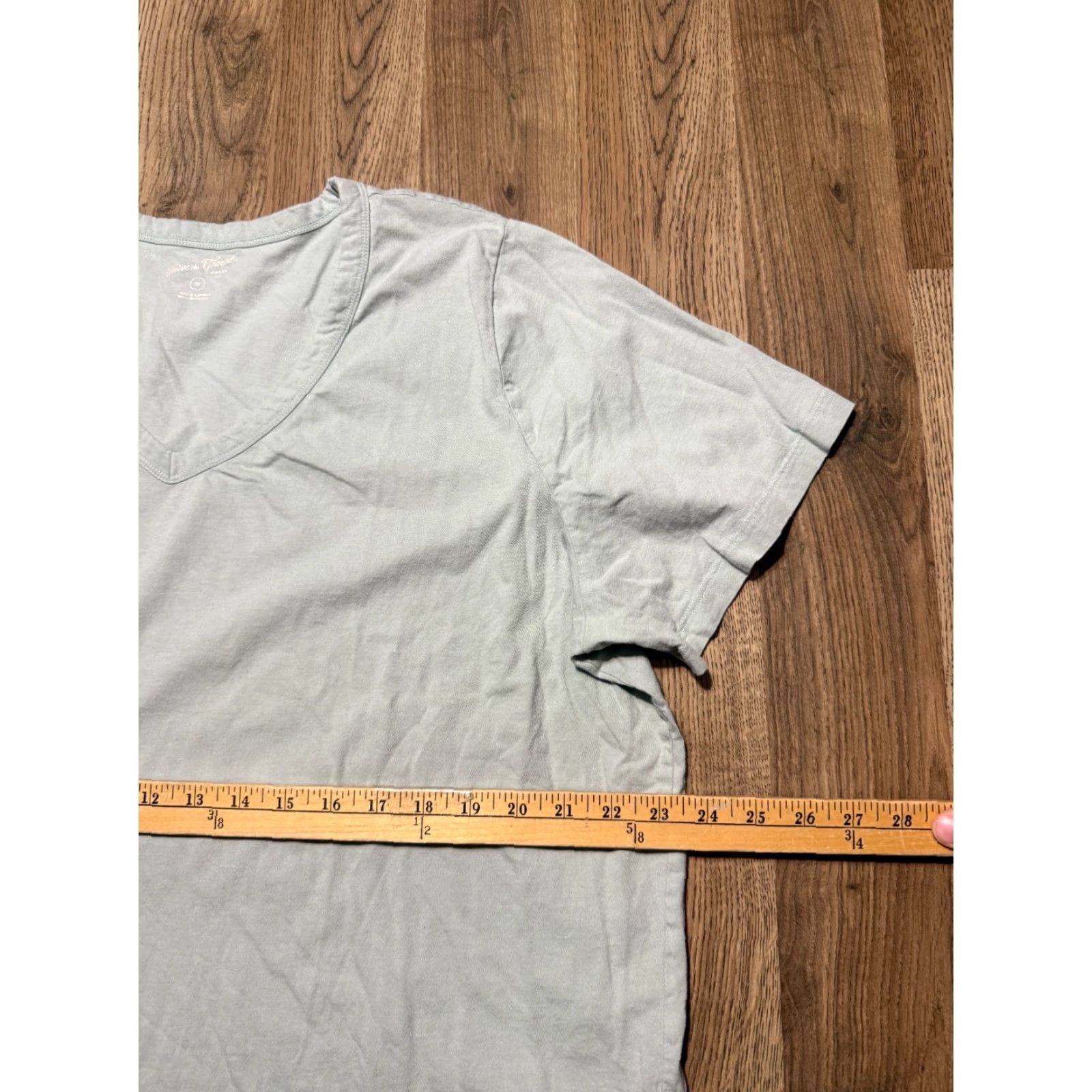 Vintage Universal Thread Shirt Women's Size 2X Green Short Sleeve V-neck Size XXL / US 16-18 / IT 52-54 - 6 Thumbnail