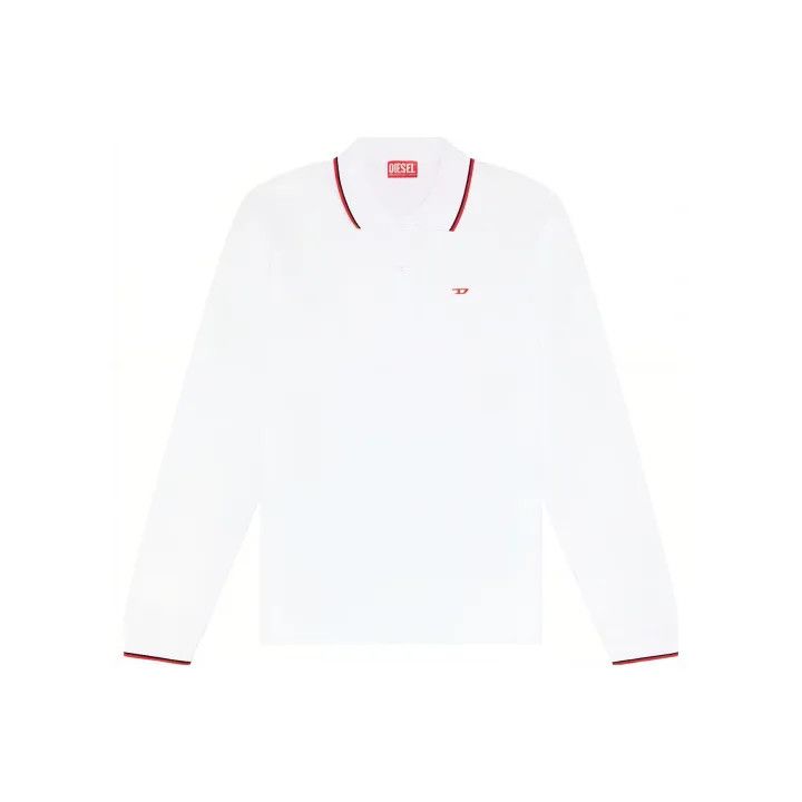 Diesel Diesel Long Sleeve Polo Shirt for Men 0079 Size US XXL / EU 58 / 5 - 1 Thumbnail