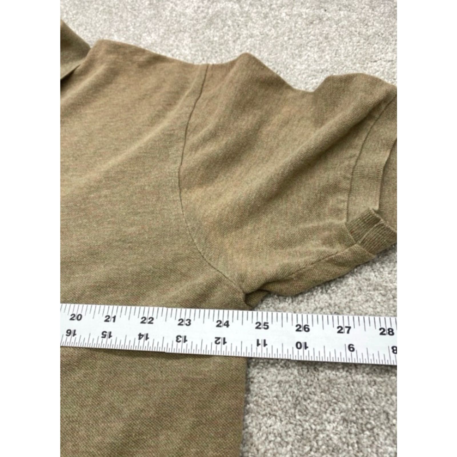 Polo Ralph Lauren Polo Shirt Polo Ralph Lauren Polo Men XL Brown Maroon Cotton Knit Solid Short Sleeve 4422 Size US XL / EU 56 / 4 - 5 Thumbnail