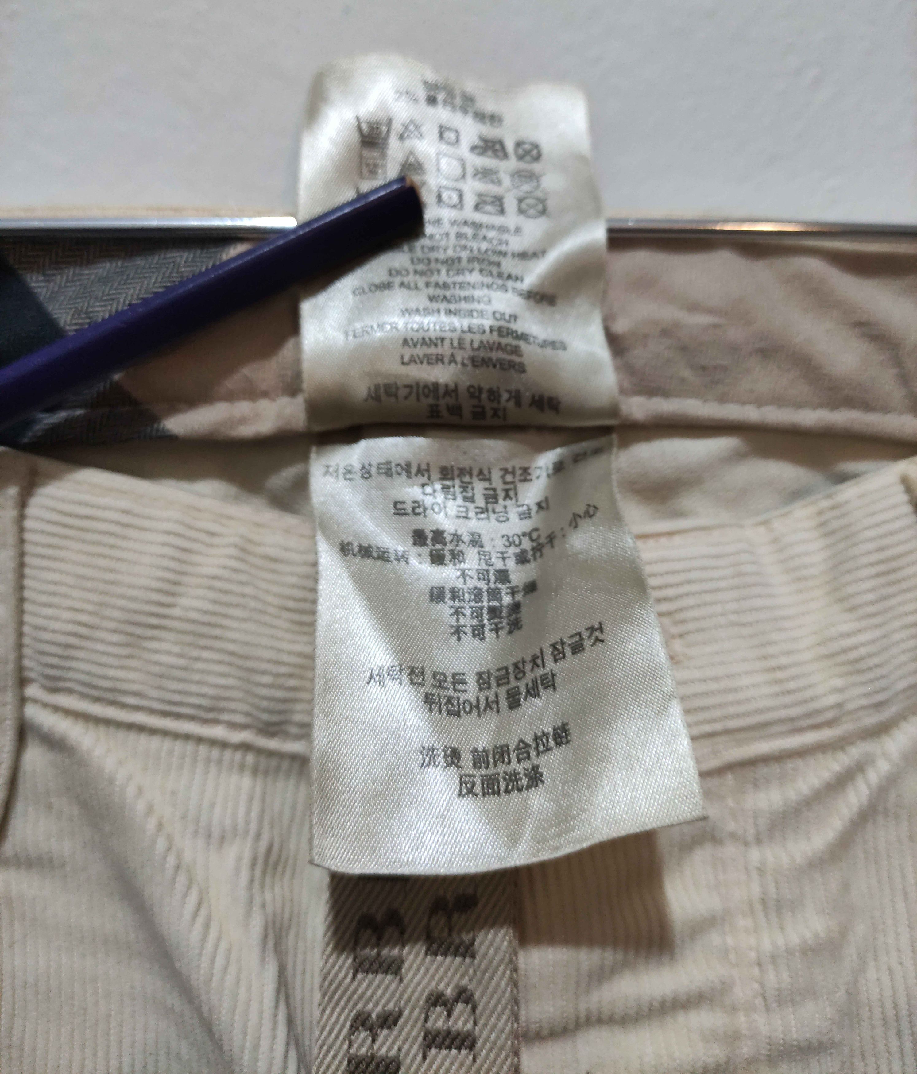 Burberry Burberry Brit Beige Corduroy Pants 32 L/M Size US 32 / EU 48 - 7 Thumbnail