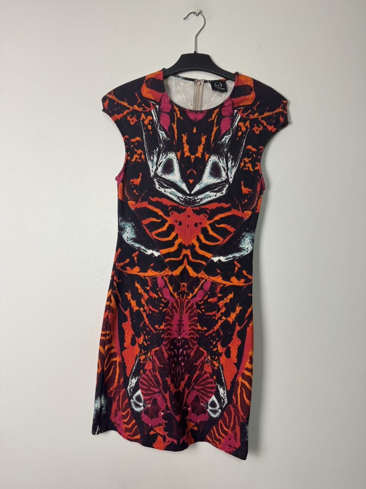 Alexander McQueen McQ Alexander McQueen Insect Kaleidoscope PrintDress Luxury Size L / US 10 / IT 46 - 2 Thumbnail