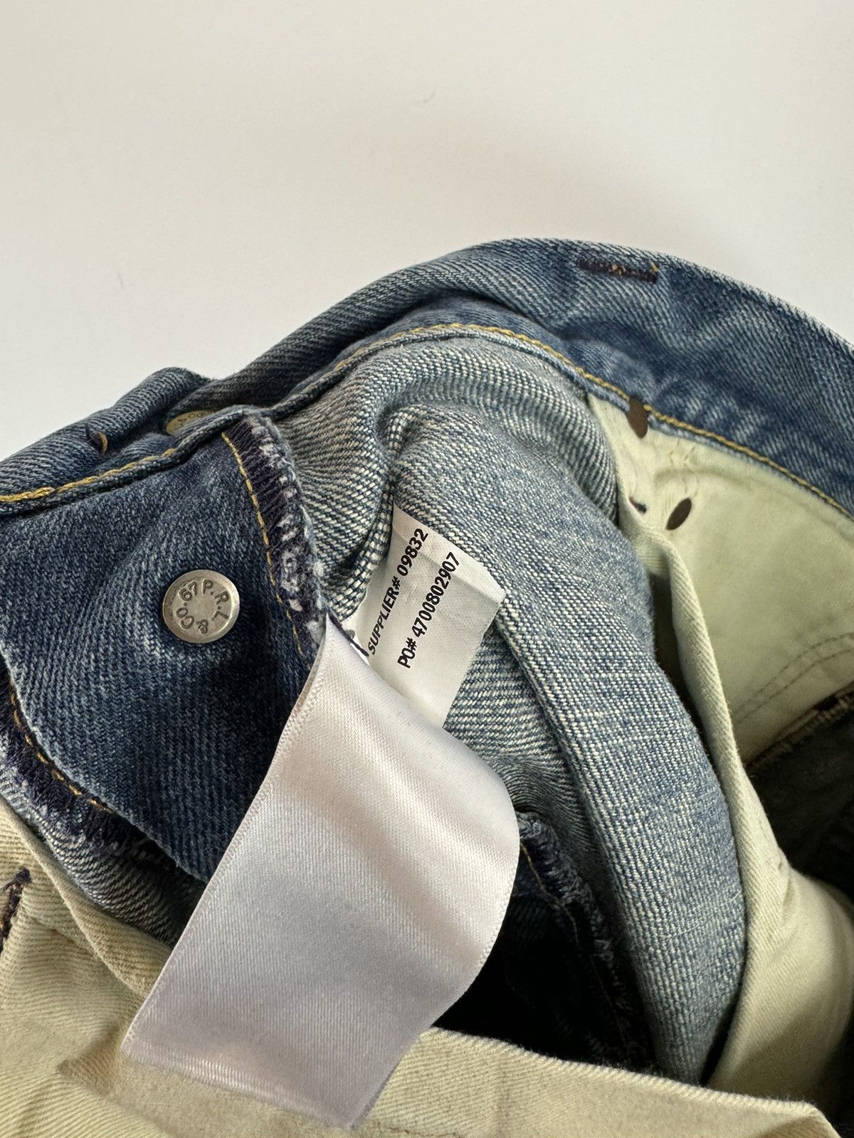 Polo Ralph Lauren × Vintage Polo Ralph Lauren Distressed Denim Jeans Made In Mexico Size US 36 / EU 52 - 9 Thumbnail