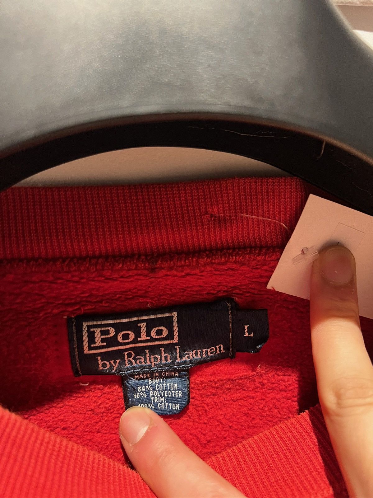 Polo Ralph Lauren × Vintage Vintage Polo Reconstructed Stitch Sweatshirt Size US L / EU 52-54 / 3 - 3 Thumbnail