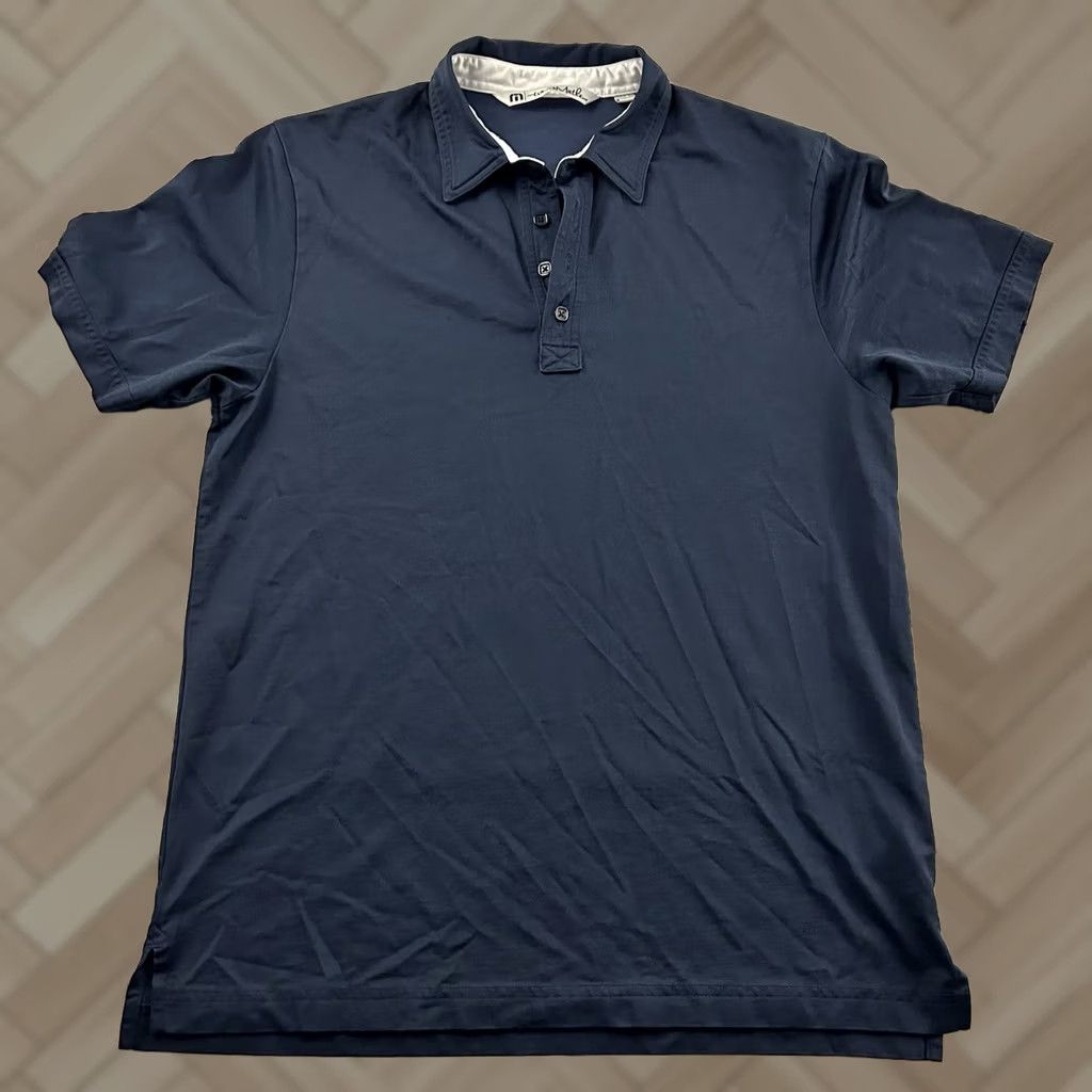 TravisMathew Travis Mathew Short Sleeve Golf Polo Shirt Men's M Blue Shirt Size US M / EU 48-50 / 2 - 1 Thumbnail