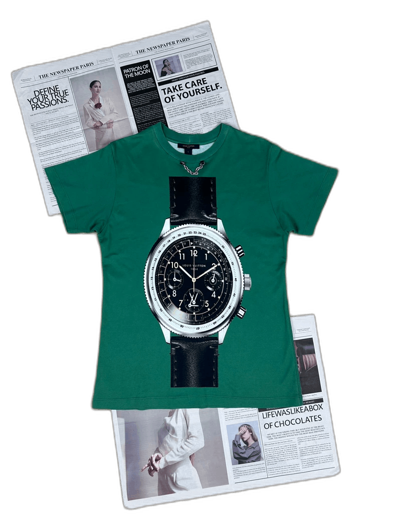 Louis Vuitton Louis Vuitton Men's Watch Logo T-Shirt Size US L / EU 52-54 / 3 - 1 Thumbnail