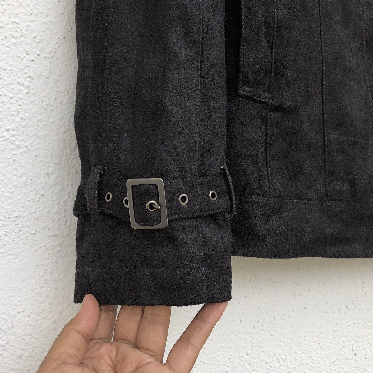 Japanese Brand Louis Chavlon Black Faux Suede Jacket Size US M / EU 48-50 / 2 - 13 Thumbnail