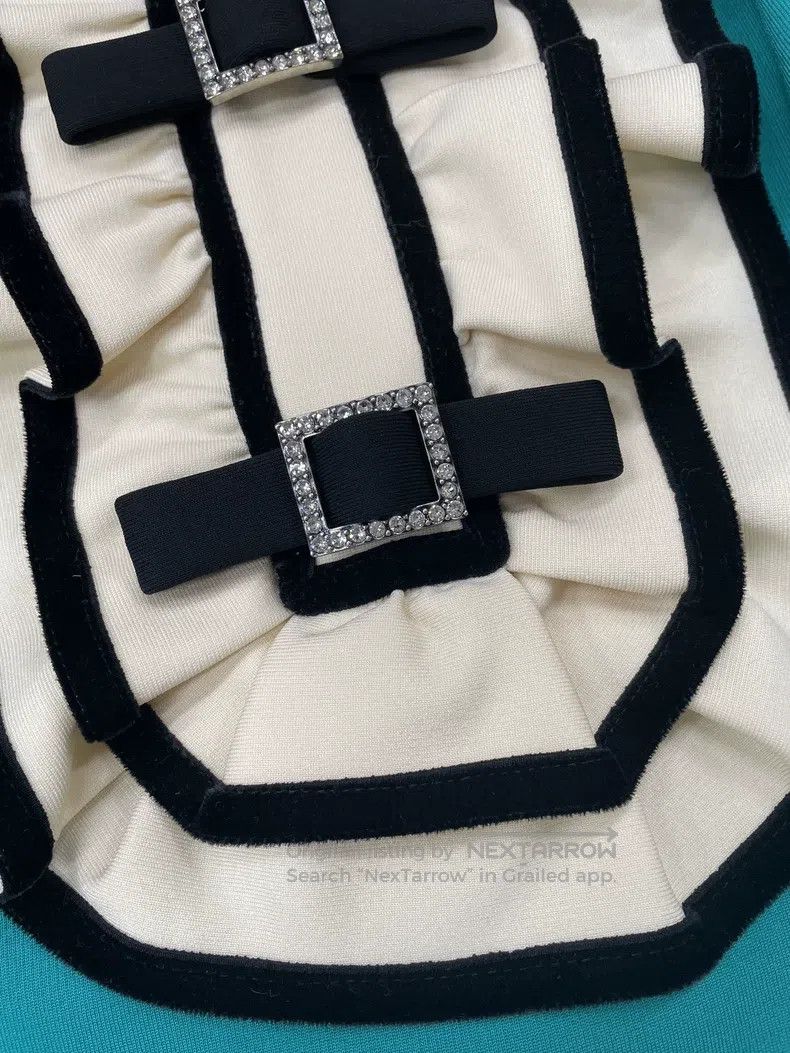 Gucci Gucci Blue diamond button dress Size XS / US 0-2 / IT 36-38 - 2 Thumbnail