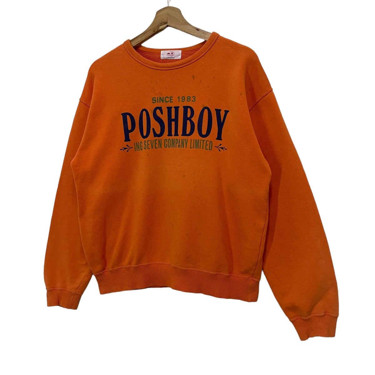 Japanese Brand Poshboy Big Logo Crewneck Sweatshirt Size US M / EU 48-50 / 2 - 3 Thumbnail