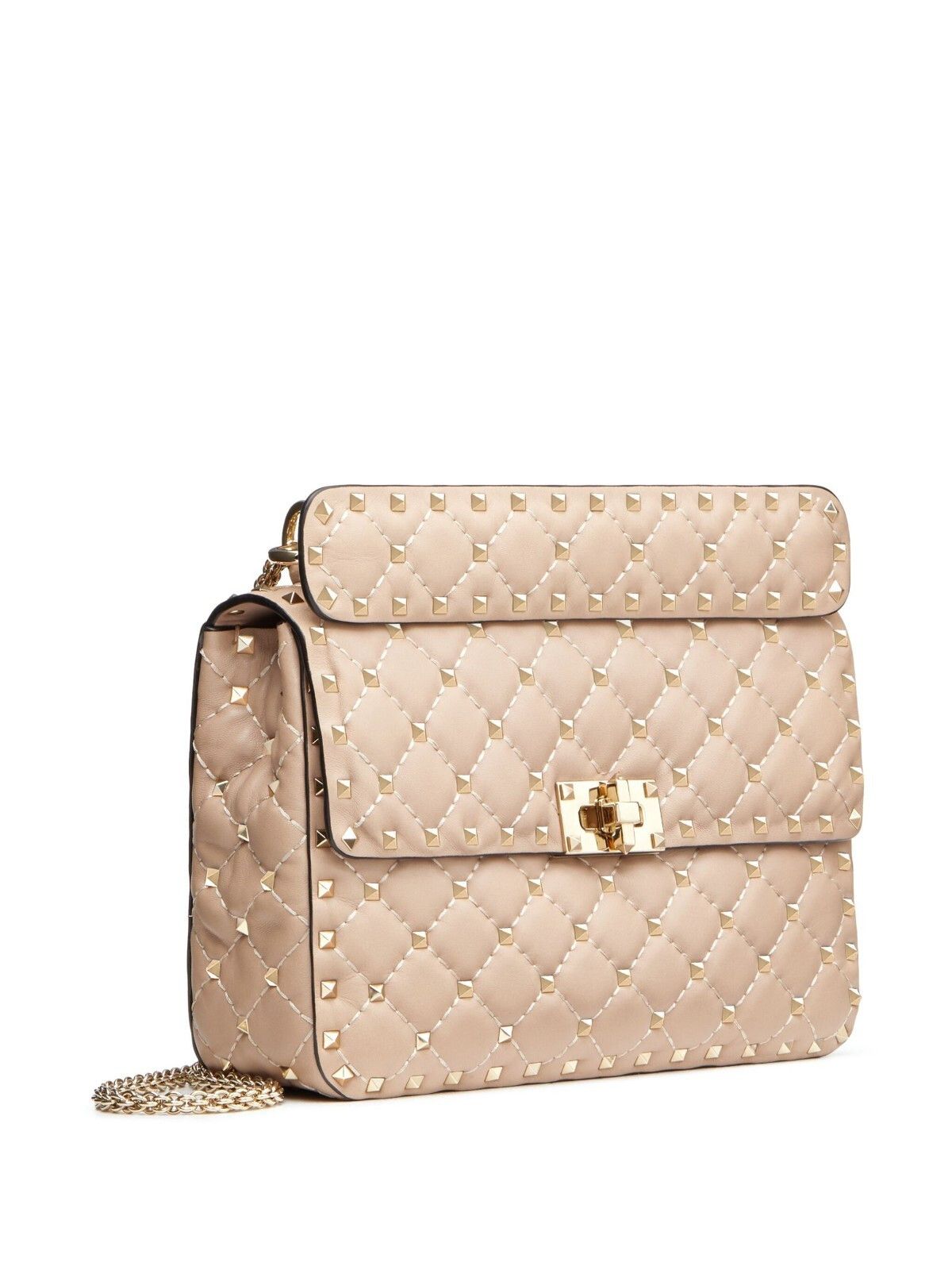 Valentino VALENTINO Rockstud Spike Medium Poudre Nappa Bag Size ONE SIZE - 3 Thumbnail