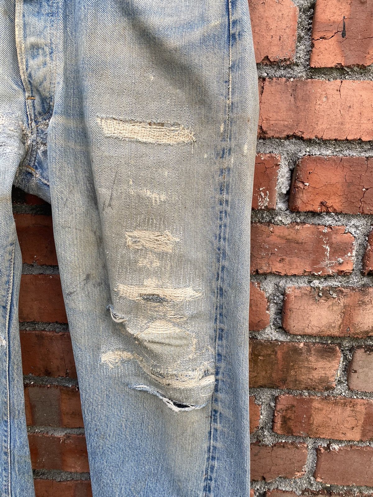 Levi's Vintage Clothing × Vintage W32x28.5 vintage levi's redline 80s distressed condition Size US 32 / EU 48 - 7 Thumbnail