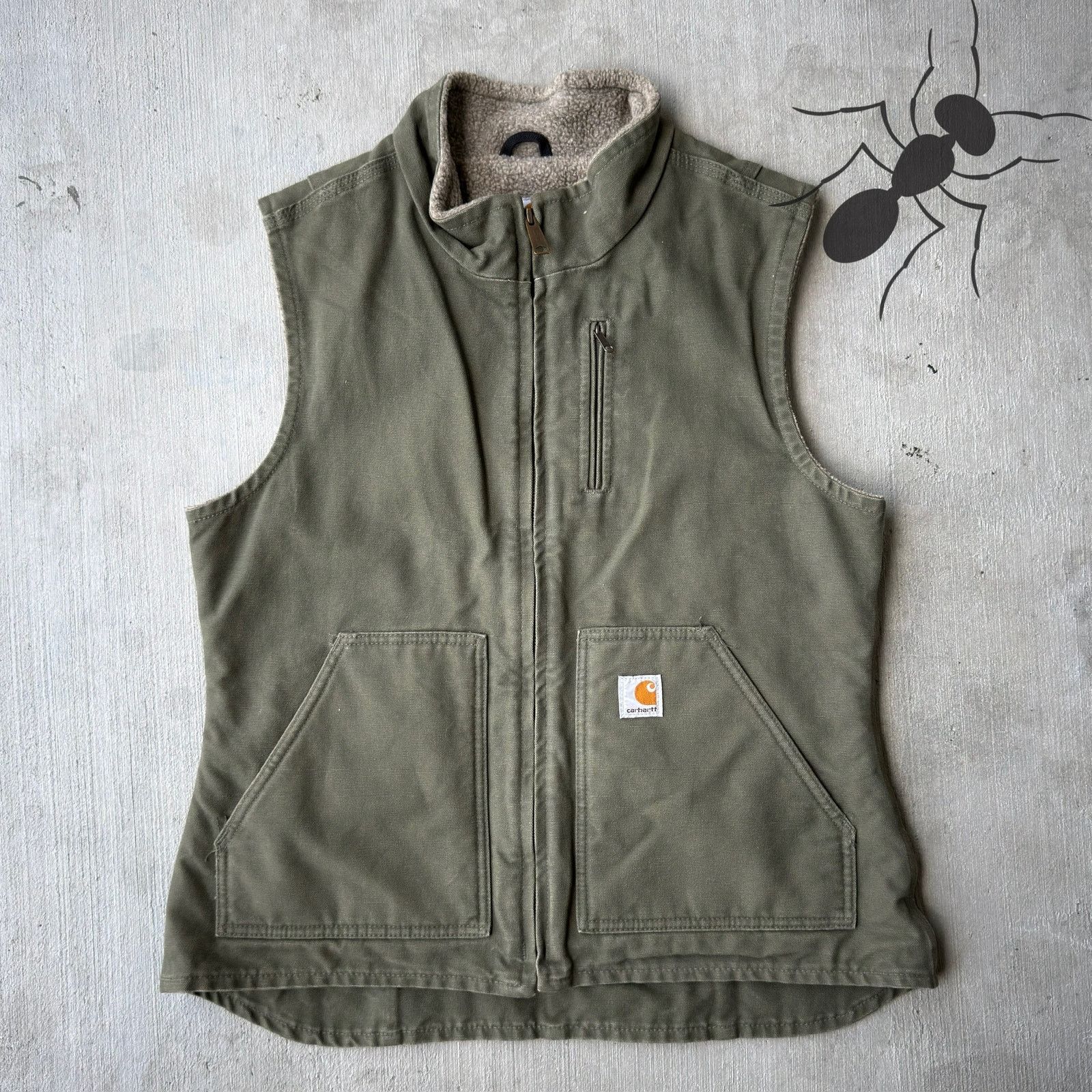 Carhartt × Vintage Carhartt WOMENS V001 LOV green work wear vest Size US M / EU 48-50 / 2 - 1 Thumbnail