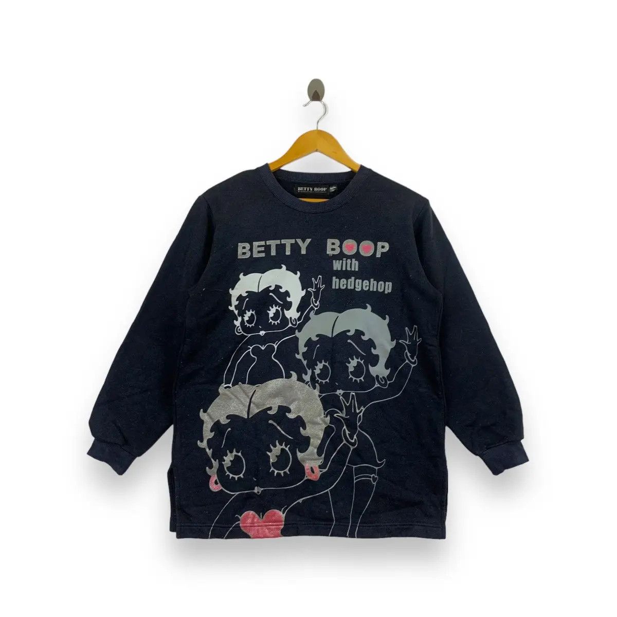 Vintage Vintage BETTY BOOP HEDGEHOG Cartoon Sweatshirt Size M / US 6-8 / IT 42-44 - 1 Thumbnail