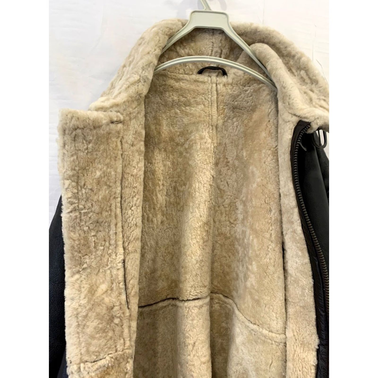 Vintage VINTAGE David Moore Classic Shearling Leather Jacket Bomber Men 3XL Brown Aviator/B3 Bomber Jacket Mens 3XL Brown Shearling Leather Jacket Size US XXL / EU 58 / 5 - 4 Thumbnail