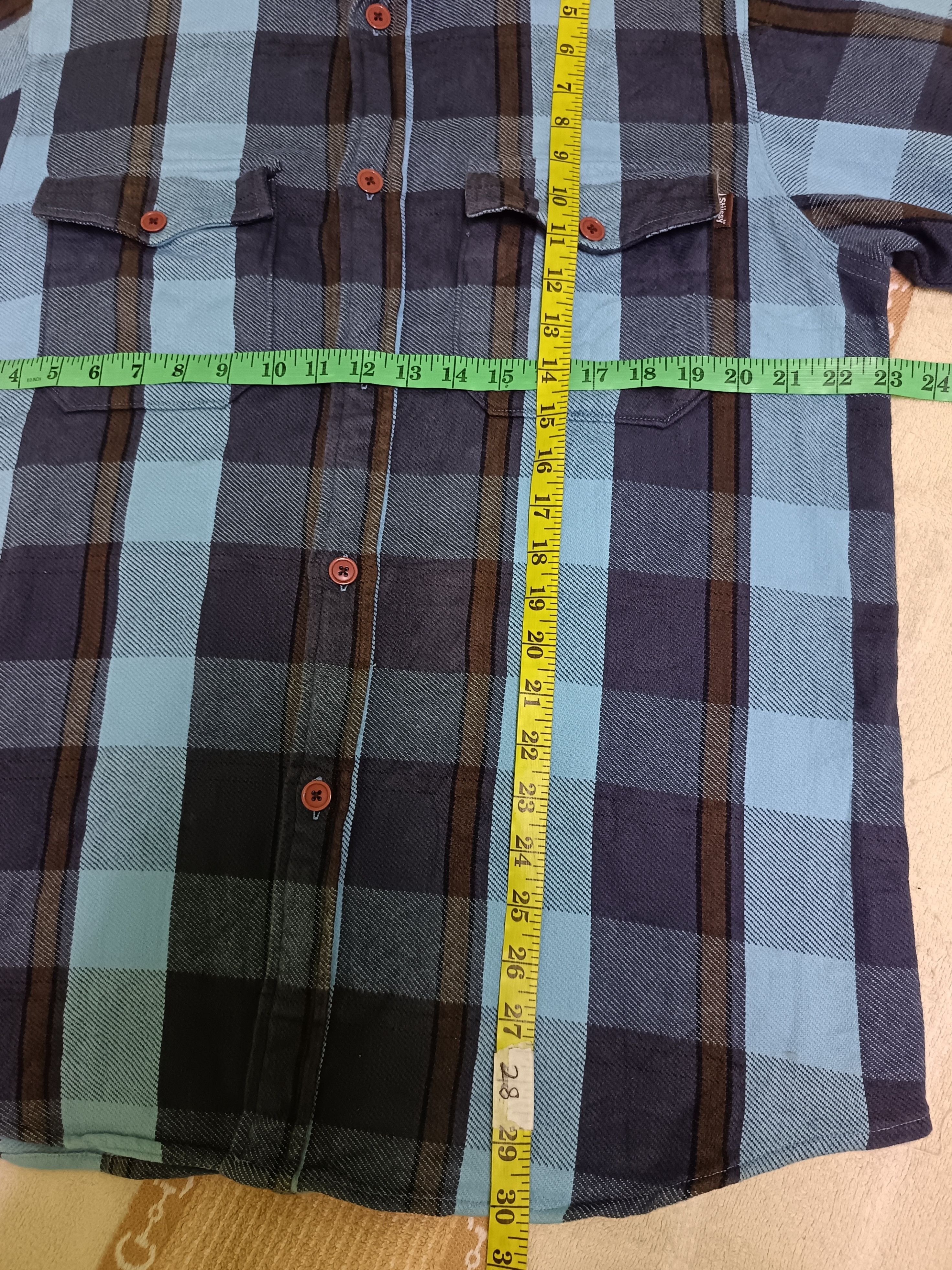 Stussy × Vintage Stussy Flannel Long Sleeve Collar Size US L / EU 52-54 / 3 - 5 Thumbnail