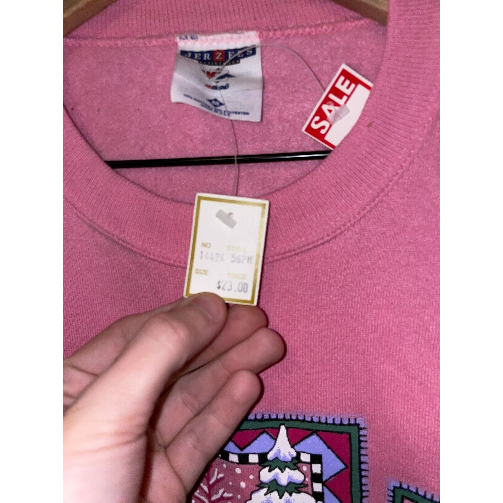 Jerzees Vintage Utah Crewneck Jerzees Winter Pink Sweatshirt VTG M Size US M / EU 48-50 / 2 - 8 Thumbnail