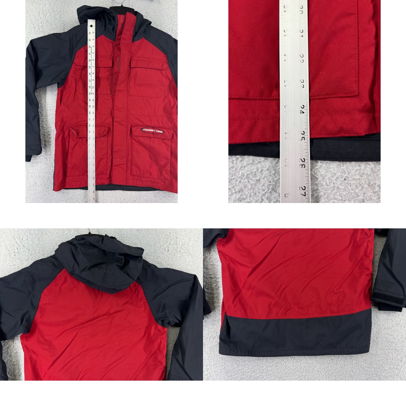 Vintage Cabelas Jacket Women Large Red Black Hooded Windbreaker 100% Nylon Retro Outdoor Size L / US 10 / IT 46 - 9 Thumbnail