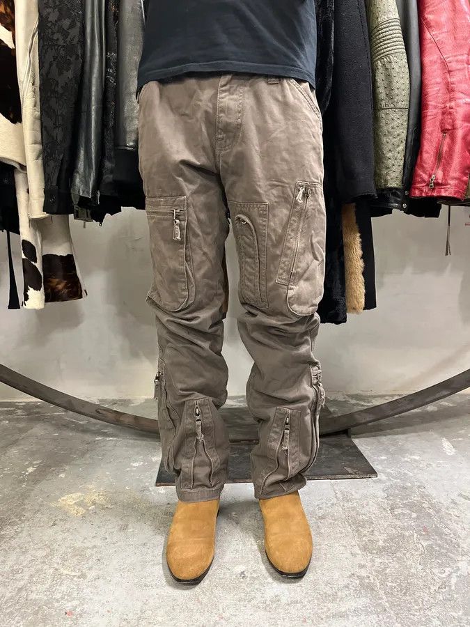 Armani 2000s Armani Multi Pockets Cargo Olive Obscure Pants Size US 34 / EU 50 - 1 Thumbnail