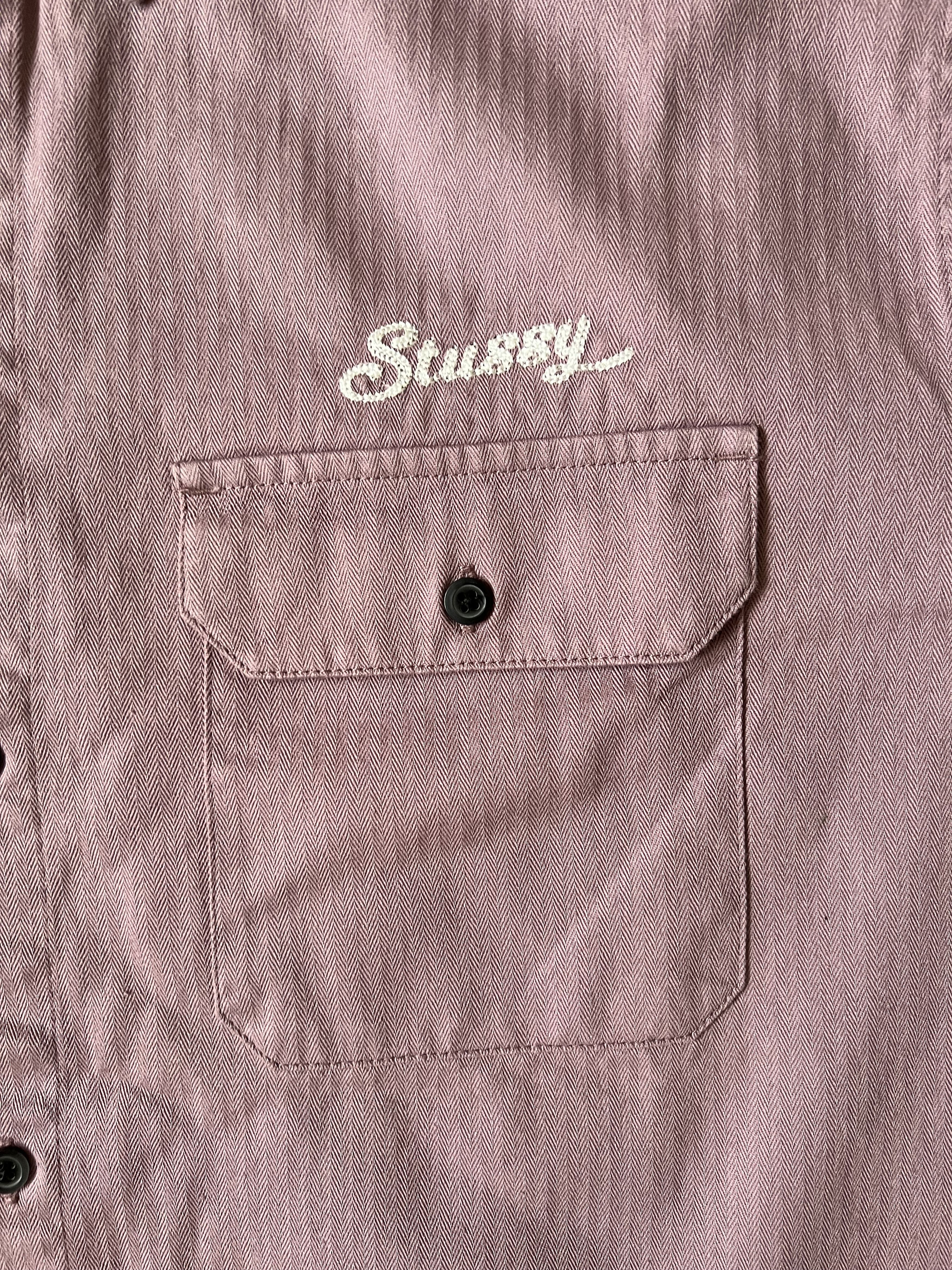 Stussy 💚 Stussy HBT Work Shirt Mauve Large NEW Size US L / EU 52-54 / 3 - 6 Thumbnail