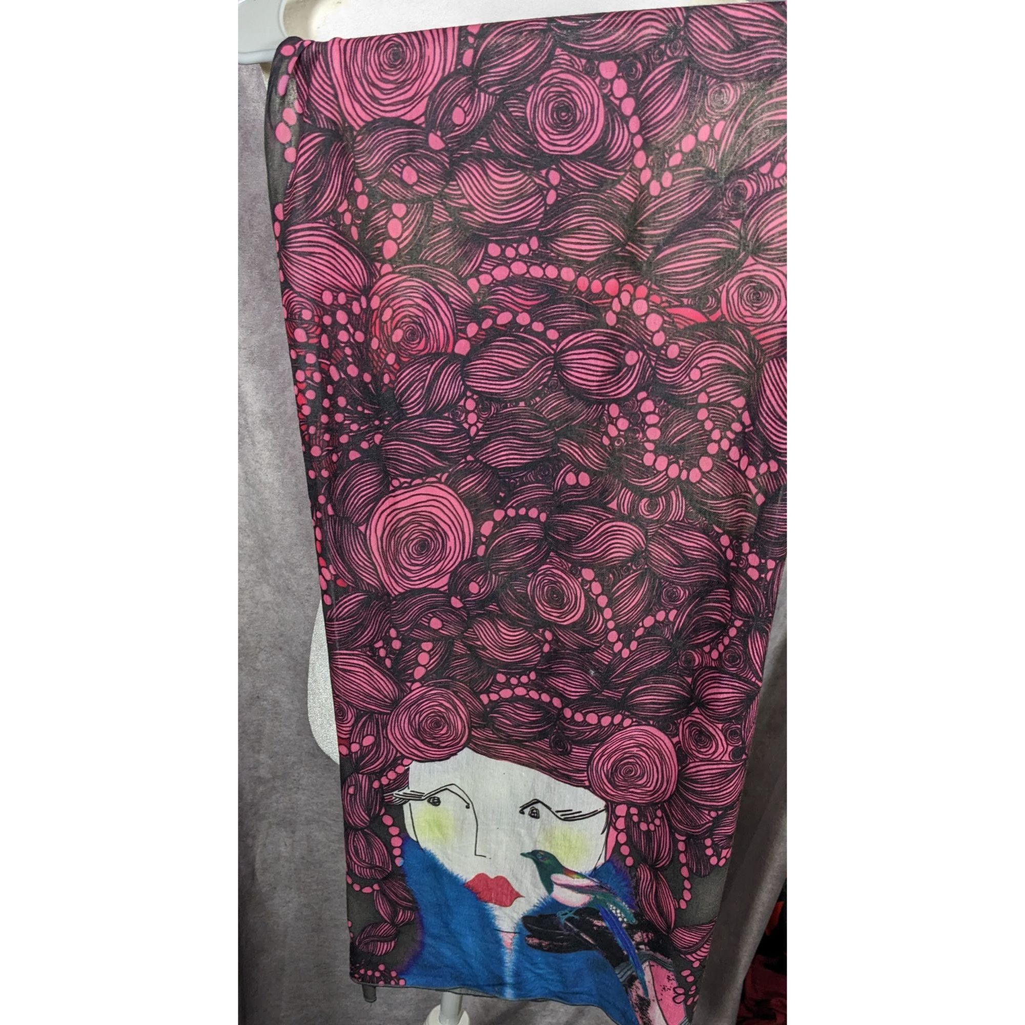 Other Unique Custoline Women's Portrait Art Scarf Size ONE SIZE - 10 Thumbnail