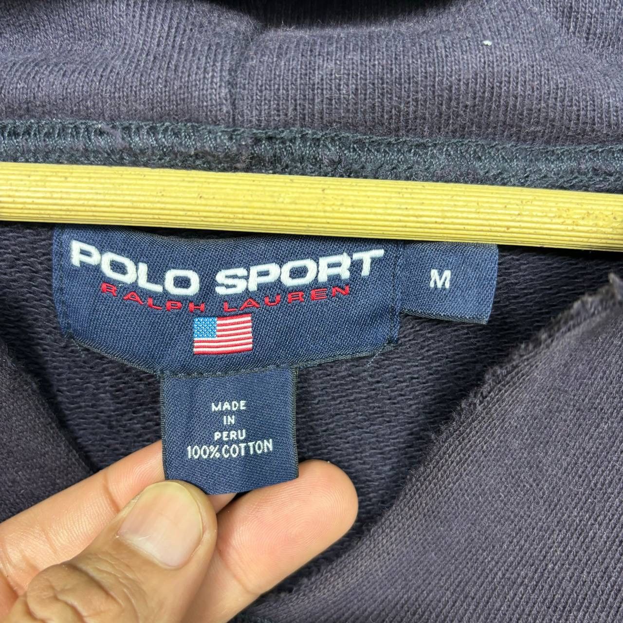 Polo Ralph Lauren 90s Polo Sport Ralph Lauren Spellout Crest Hoodie Purple M Size US M / EU 48-50 / 2 - 10 Thumbnail
