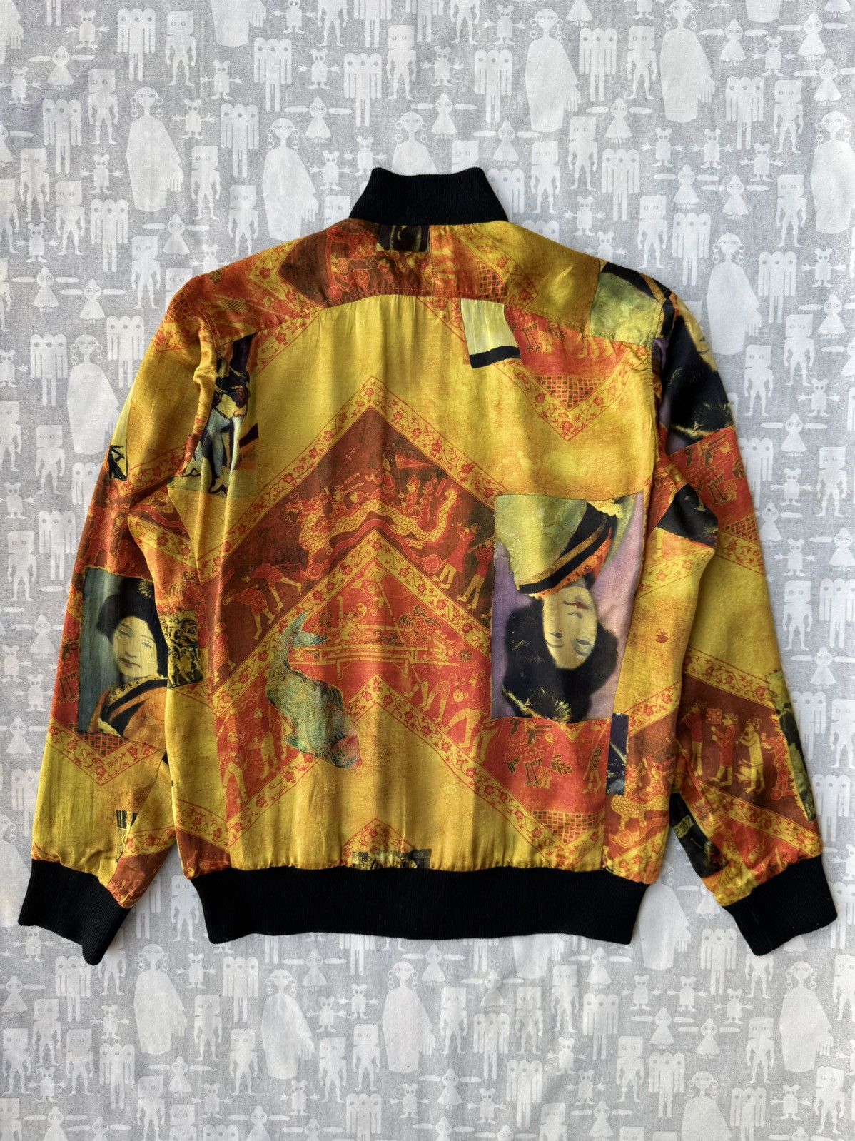 Yohji Yamamoto Yohji Yamamoto Pour Homme SS04 Taishō Era Silk Blouson Size US M / EU 48-50 / 2 - 9 Thumbnail