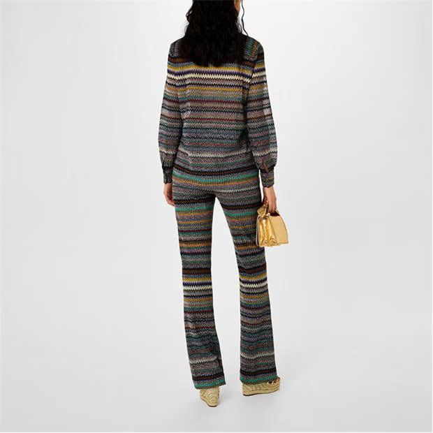 Missoni o1g2r1mq1124 Chevron Trouser in Dark Multicolor Size 28" / US 6 / IT 42 - 5 Thumbnail