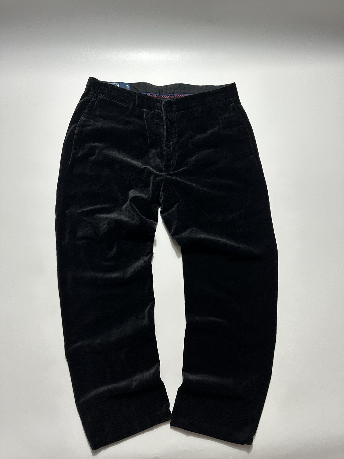 Polo Ralph Lauren × RRL Ralph Lauren × Ralph Lauren Ralph Lauren Vintage Velour Black Pants Size US 32 / EU 48 - 3 Thumbnail