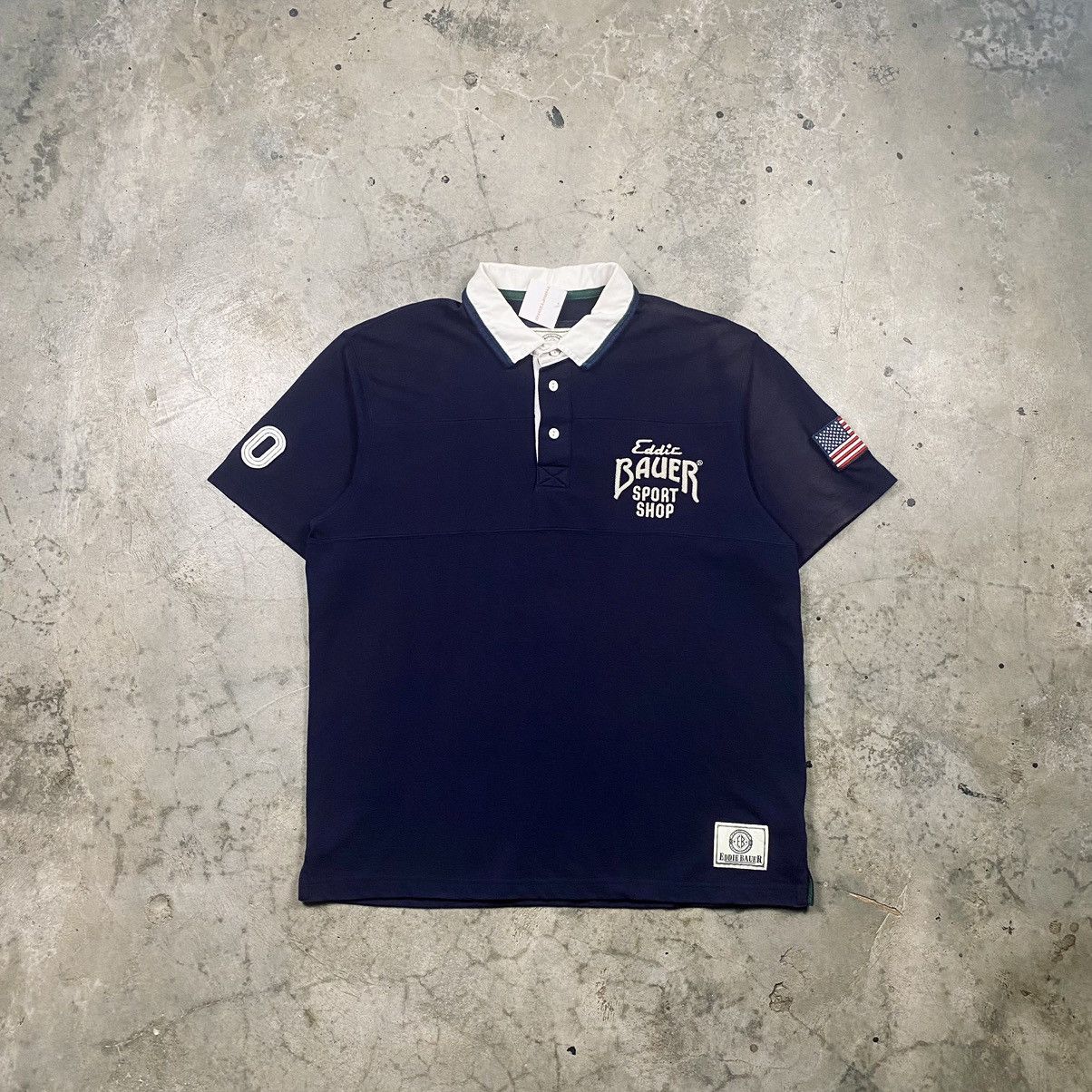 Eddie Bauer × Vintage y2k Eddie Bauer USA Polo Rugby Tee Size US XL / EU 56 / 4 - 1 Thumbnail