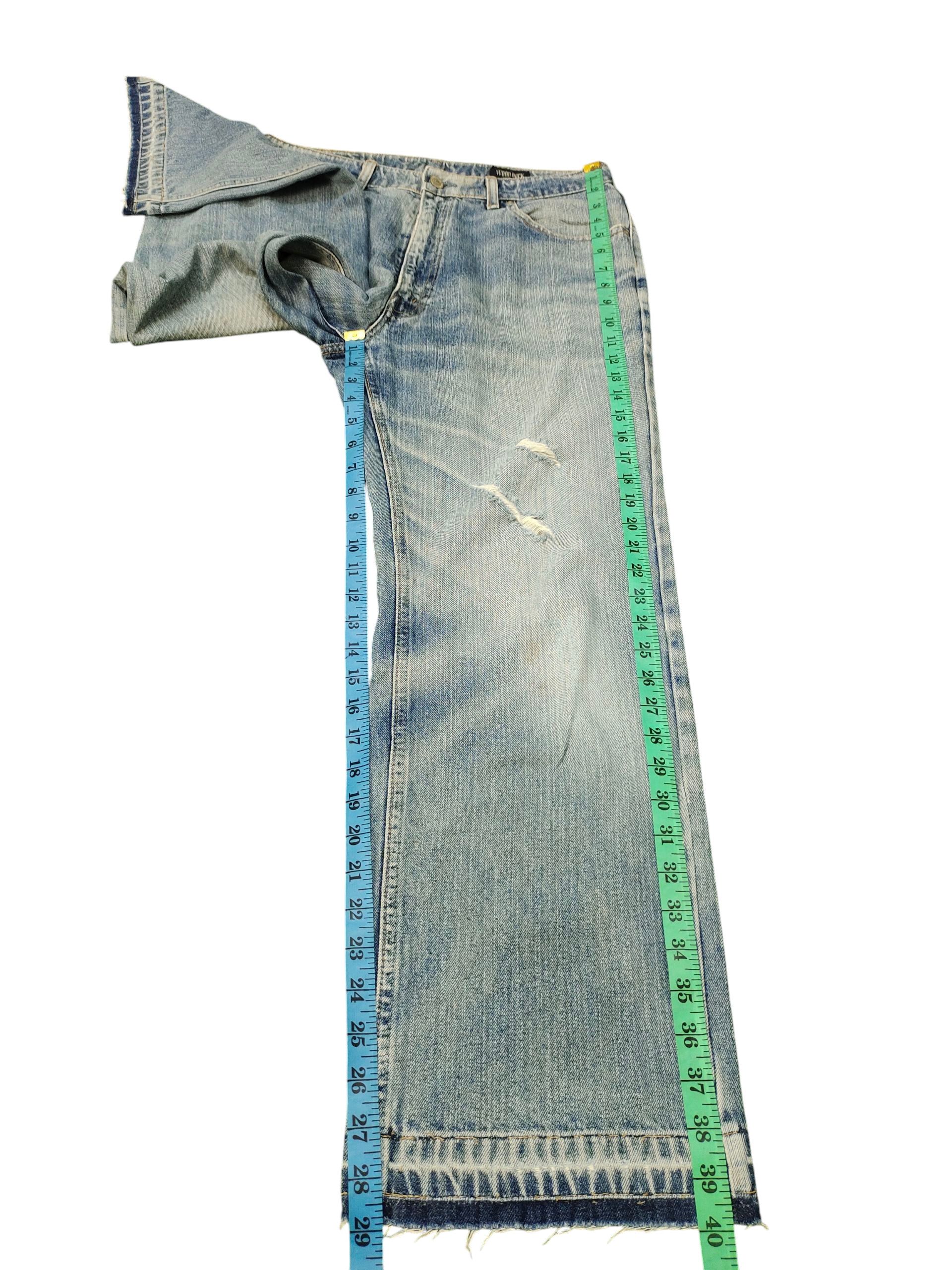 Comme des Garcons × Undercover Vintage Woodduck Japan Clawmark Distress Faded Denim Jeans Size US 32 / EU 48 - 15 Thumbnail