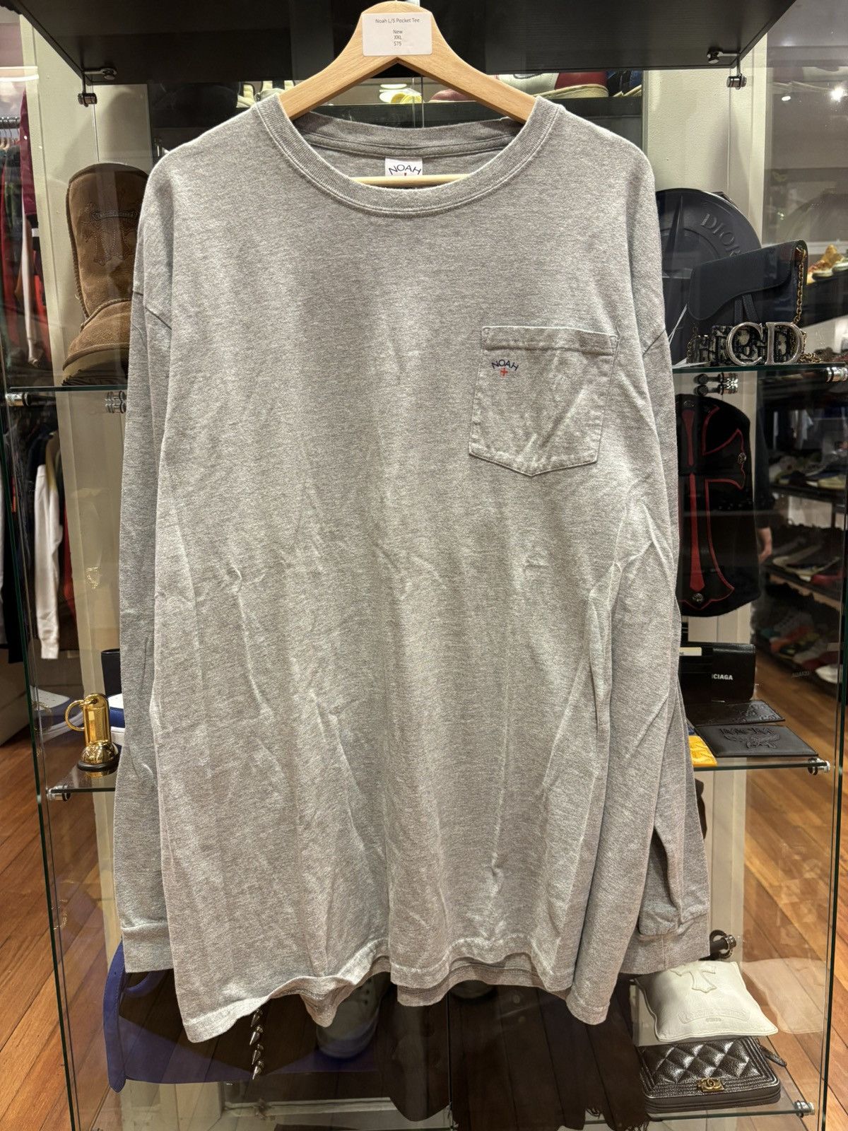 Noah Noah long sleeve pocket tee (XL) | Grailed