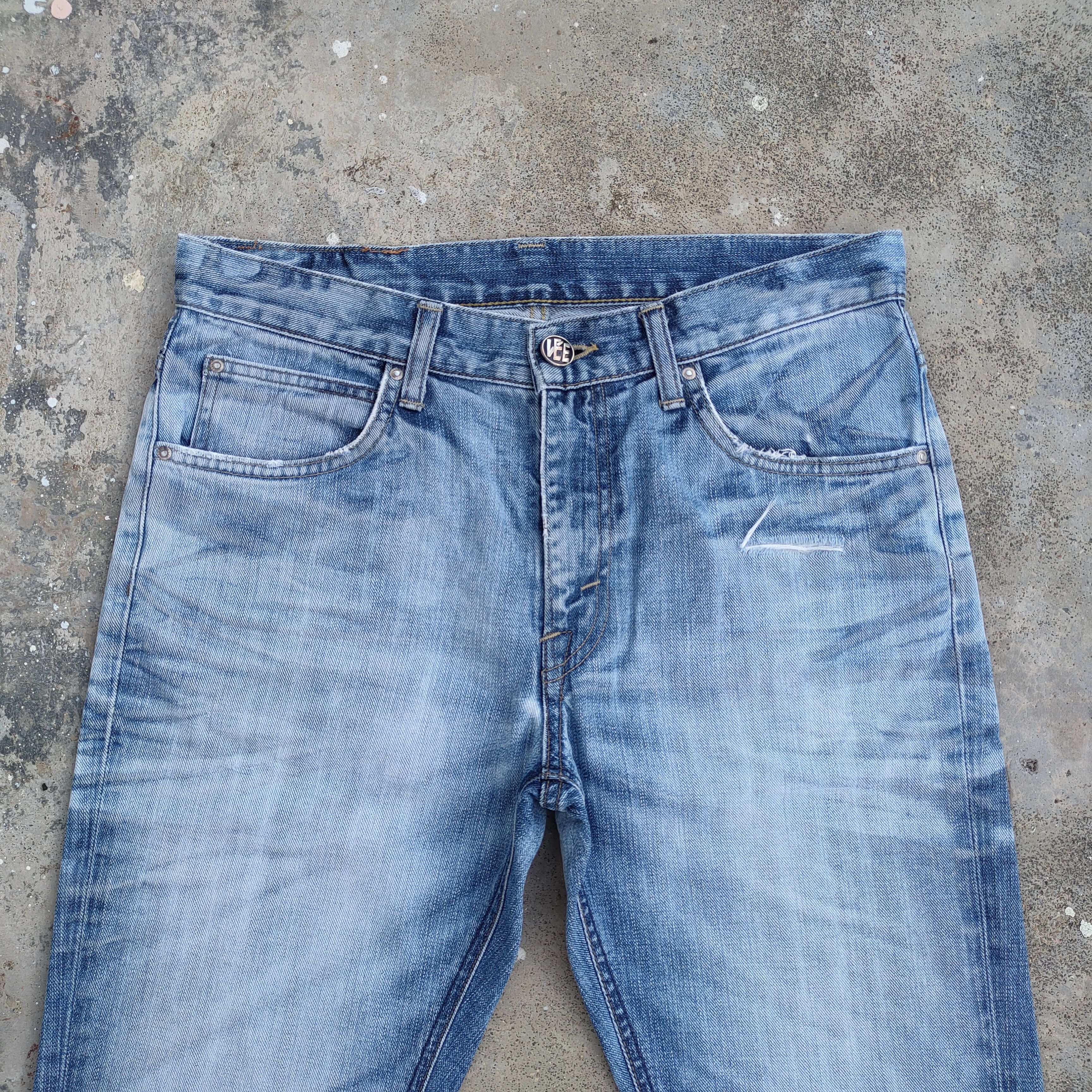 Lee Vintage Lee bootcut ripped faded jeans denim pants Size US 32 / EU 48 - 3 Thumbnail