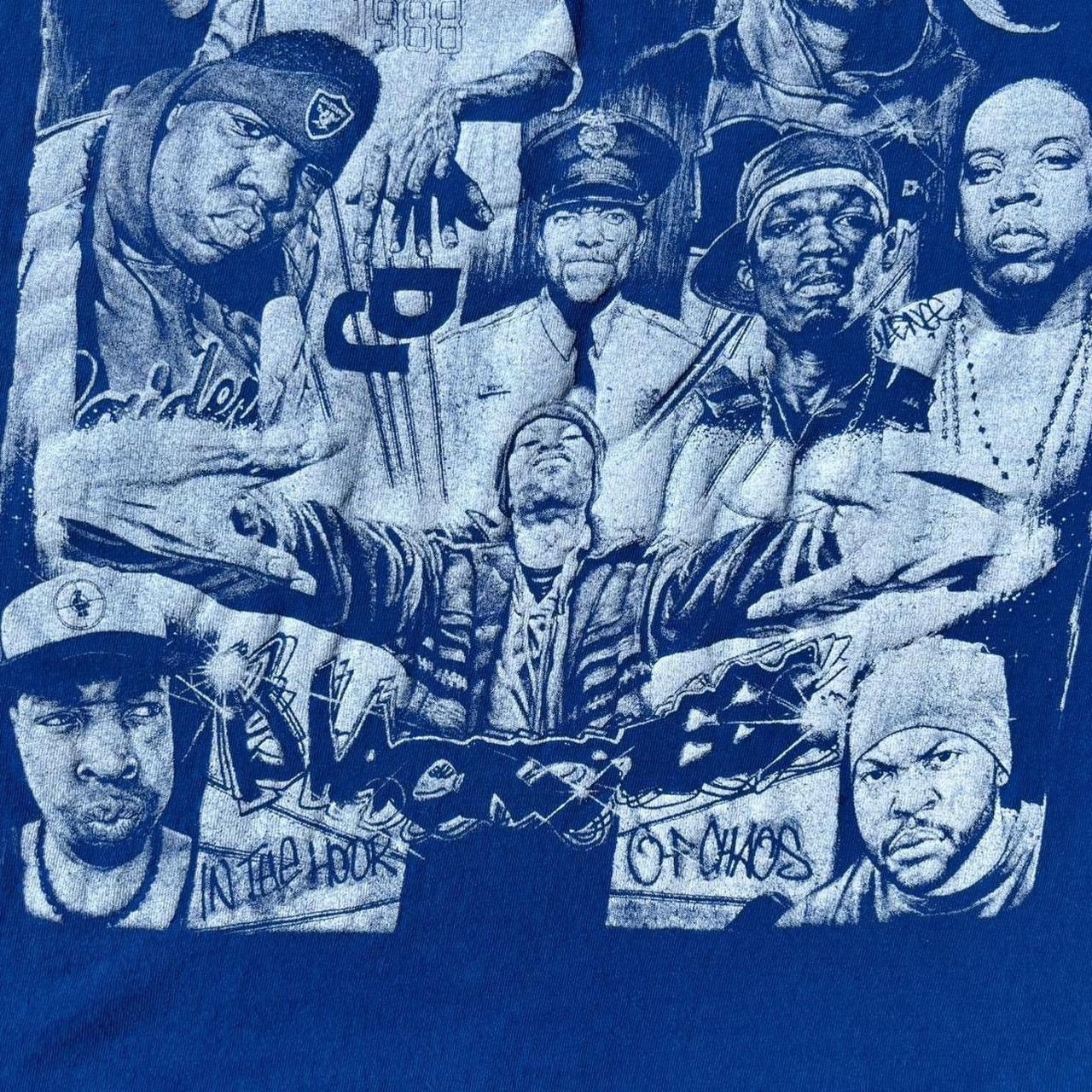 Vintage Early 2000s Noiz Blue Rap Legends Tee Shirt Size US L / EU 52-54 / 3 - 3 Thumbnail