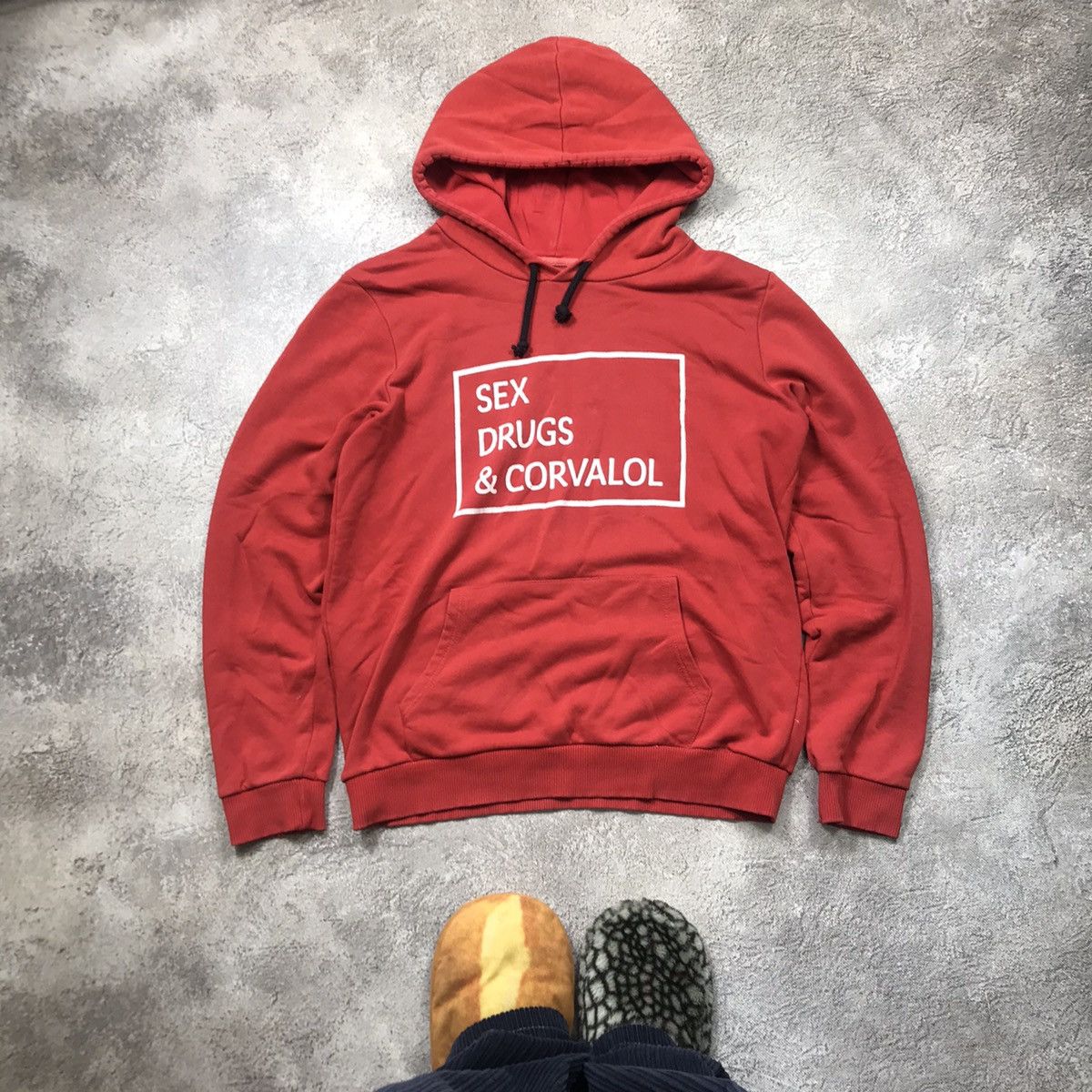 Vintage Vintage Y2K Humor Graphic Hoodie Sex Drugs Corvalol Streetwe Size US L / EU 52-54 / 3 - 2 Thumbnail