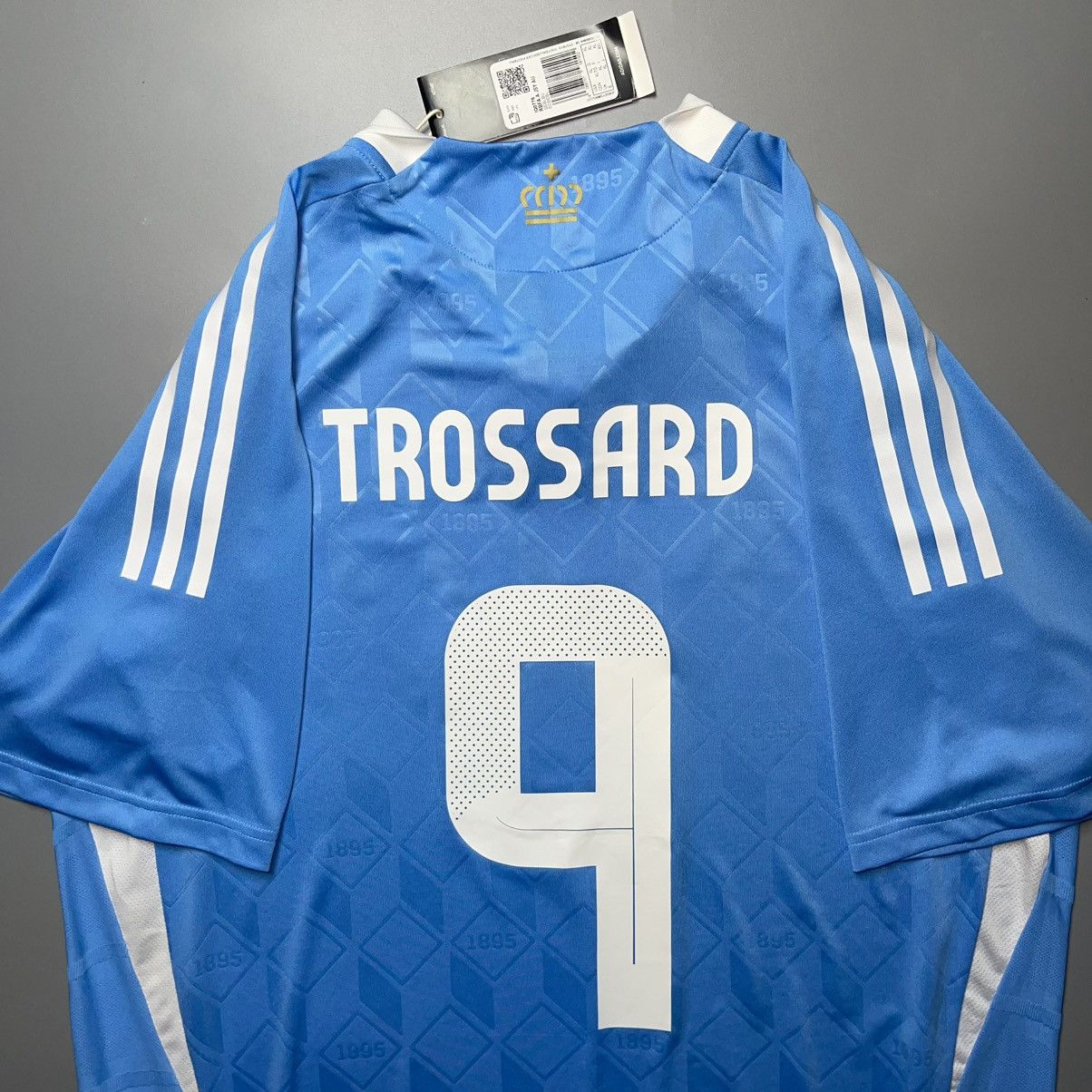 Vintage BELGIUM ADIDAS 2024 EURO FOOTBALL AWAY JERSEY #9 TROSSARD Size US XL / EU 56 / 4 - 10 Thumbnail