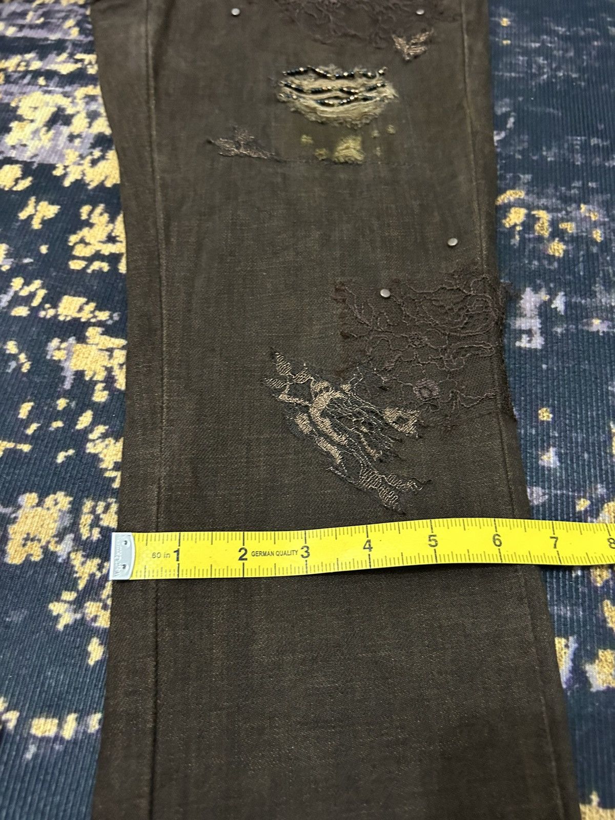 Ralph Lauren Ralph Lauren Lace Ripped Bead Jeans Size US 28 / EU 44 - 22 Thumbnail
