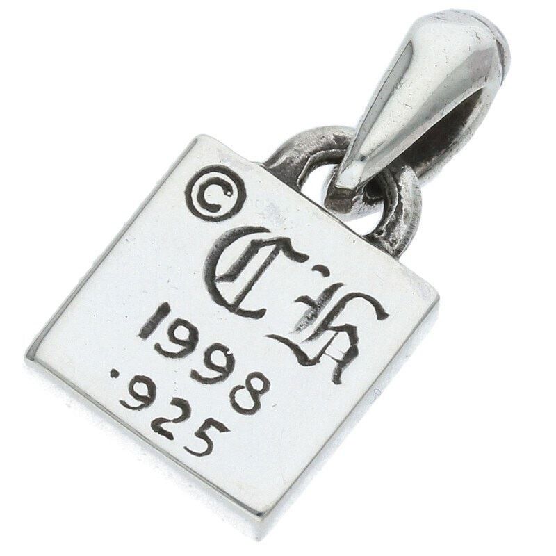 Chrome Hearts Framed CH Plus 1 Ruby Silver Necklace