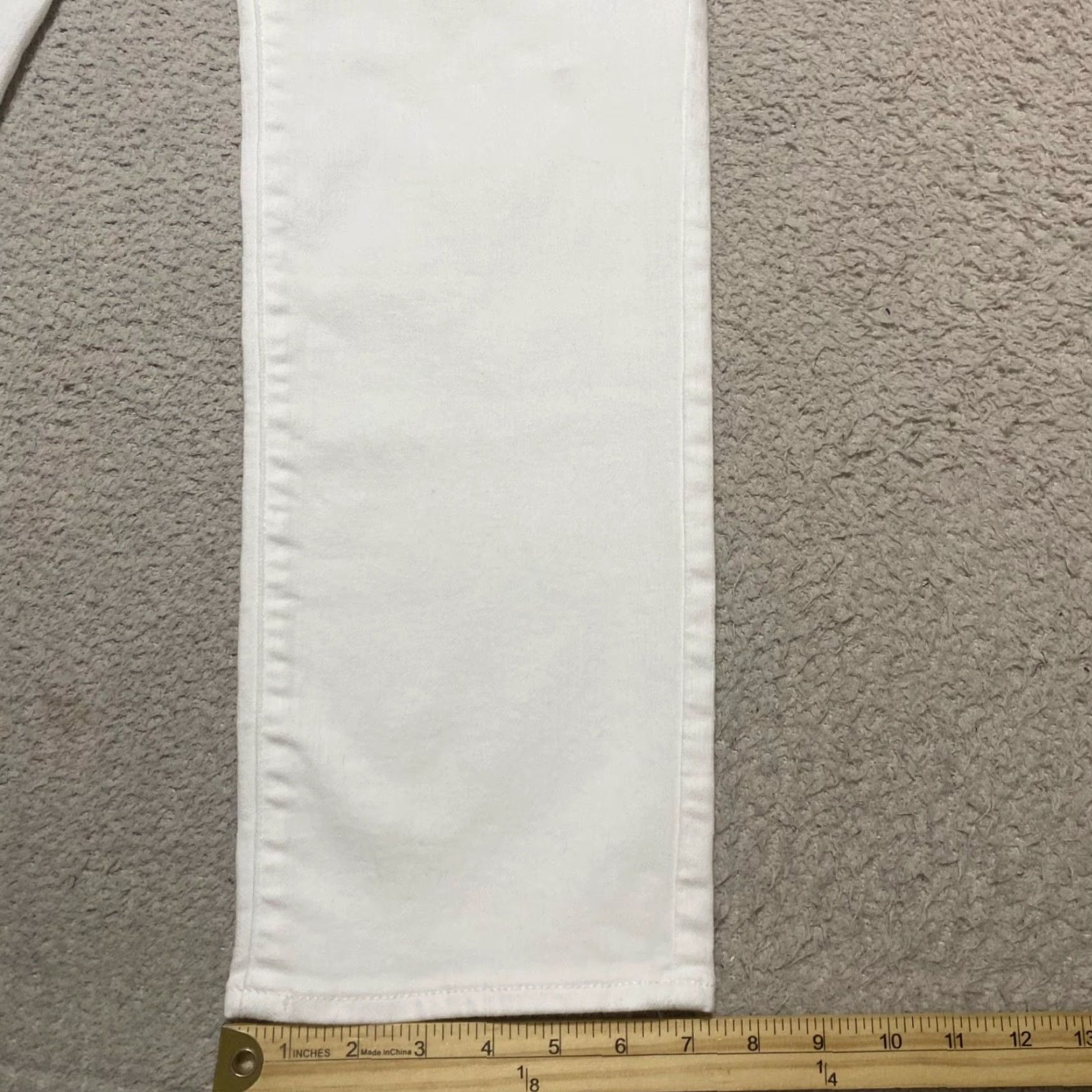 Talbots Talbots White Jeans Womens 12P Denim Light Wash Straight Leg High Rise Petite Shirt? Size 34" / US 12 / IT 48 - 5 Thumbnail