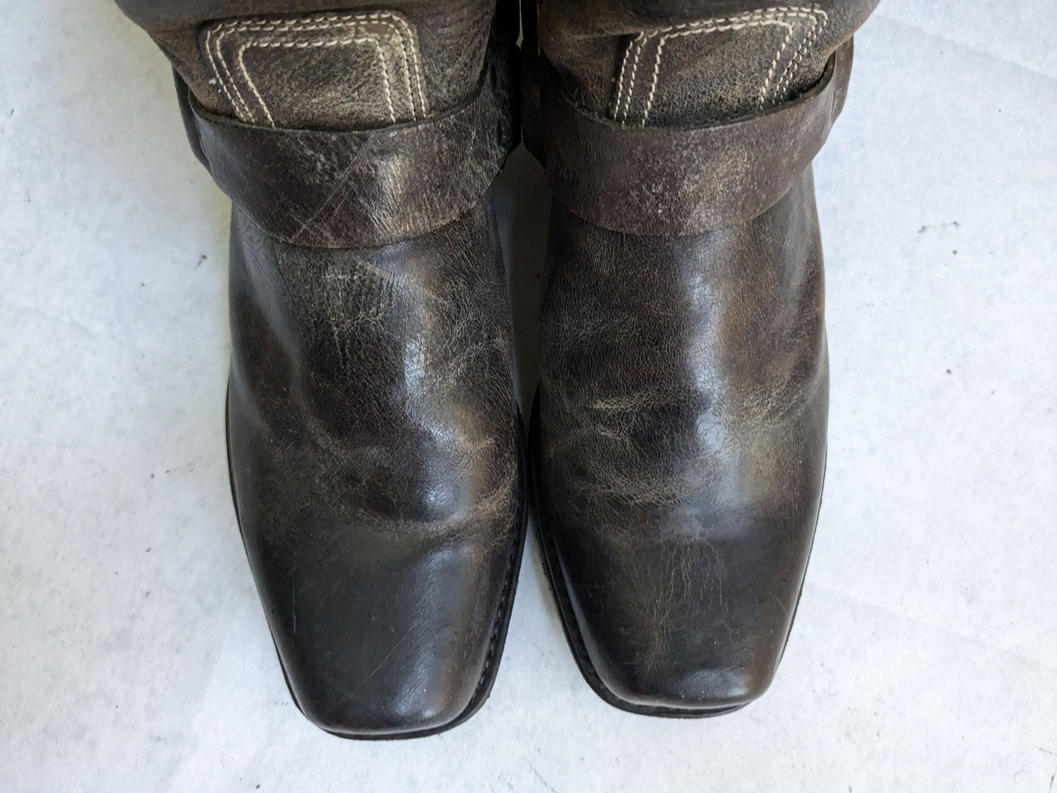 Frye Frye Harness Boots Brown 12 M Leather Size US 12 / EU 45 - 4 Thumbnail
